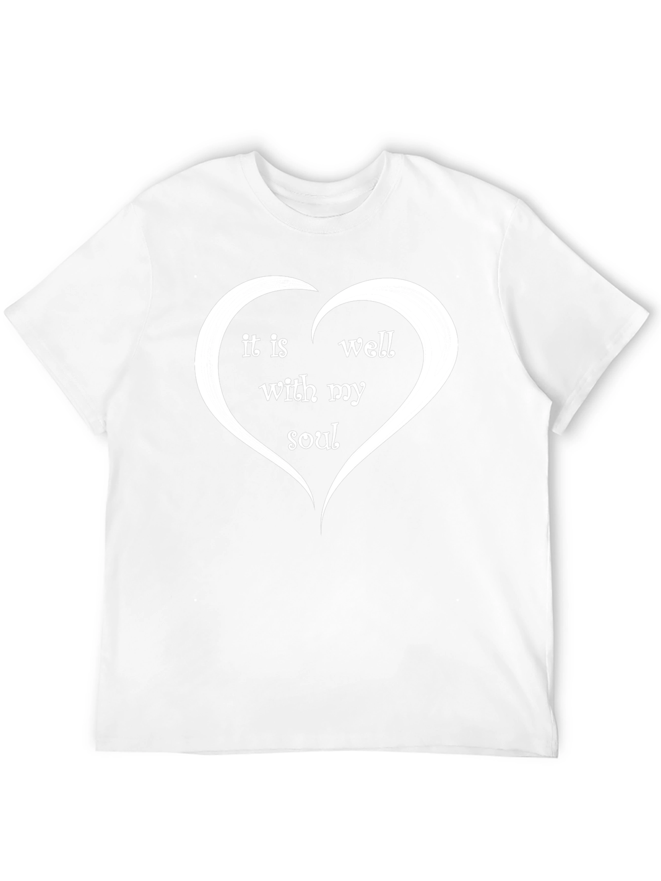 It Is Well With My Soul Heart T-Shirt