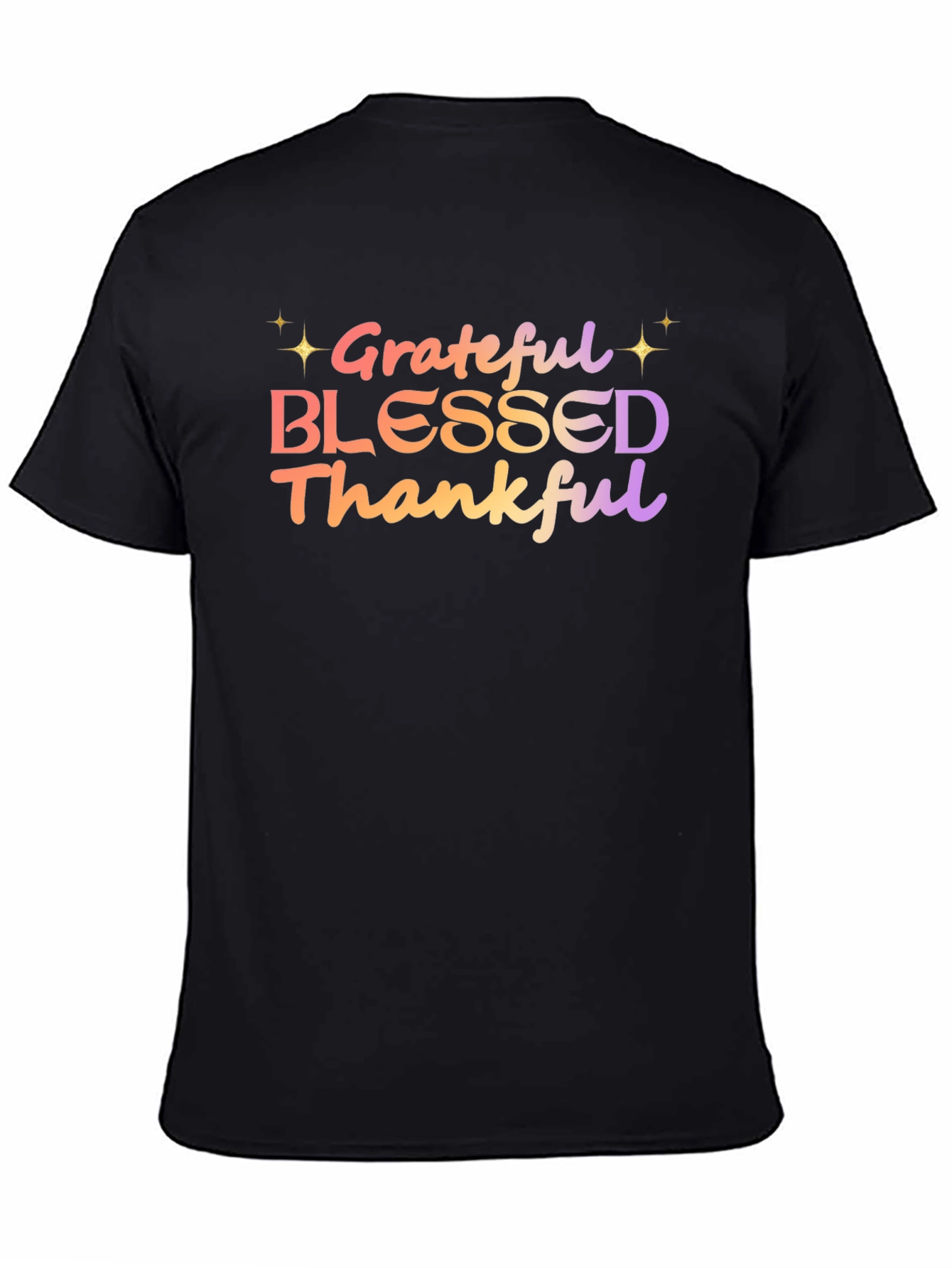 Grateful Blessed Thankful Graphic Tee