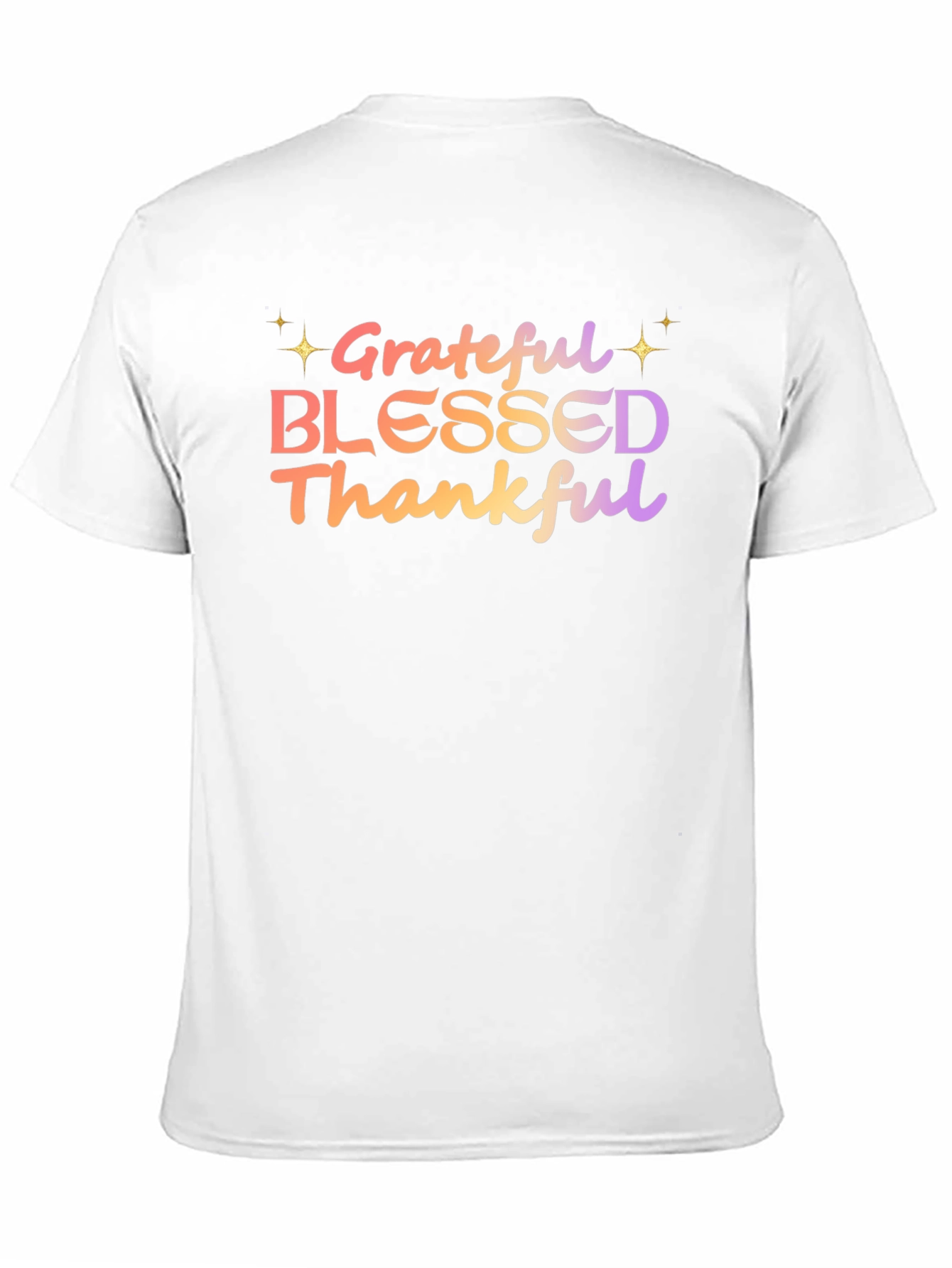Grateful Blessed Thankful Graphic Tee