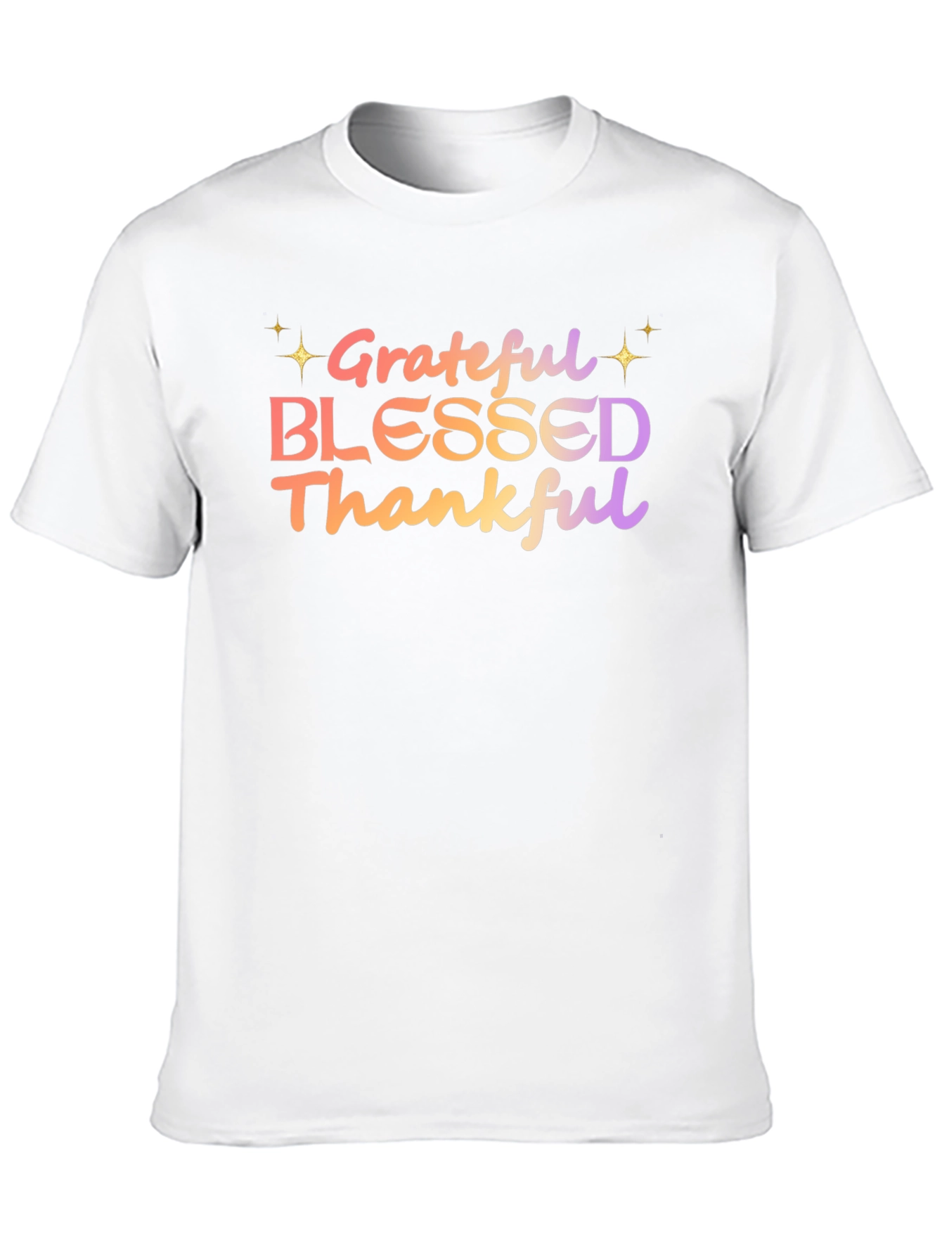Grateful Blessed Thankful Graphic Tee