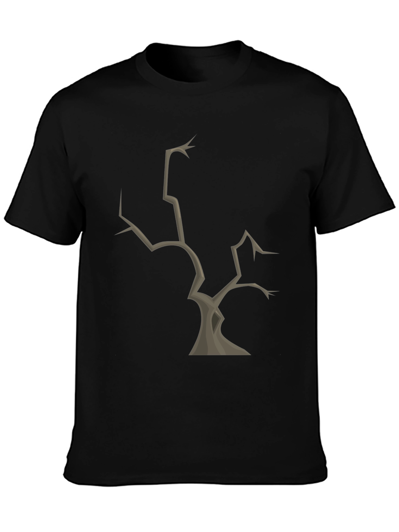 Spooky Tree Graphic T-Shirt - Black