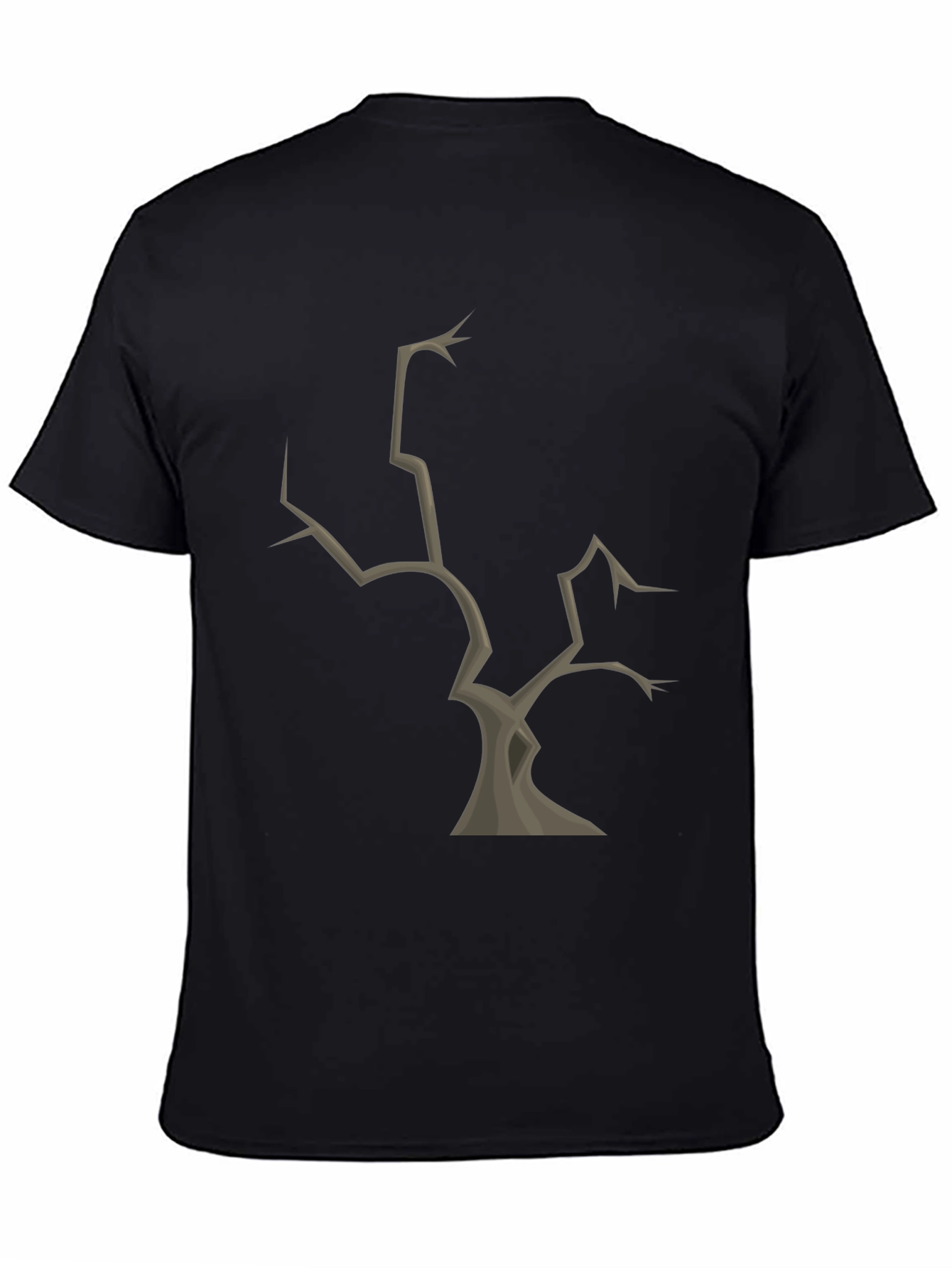 Spooky Tree Graphic T-Shirt - Black