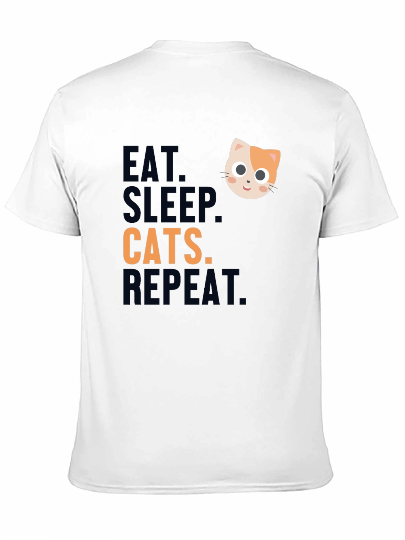 Eat Sleep Cats Repeat T-Shirt - Cat Lover Tee