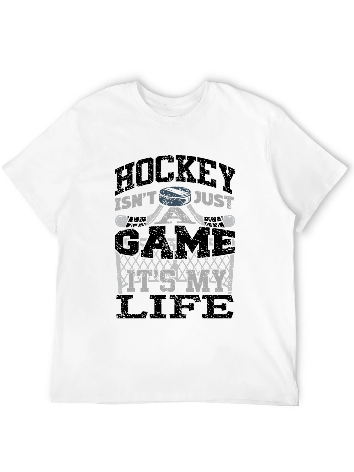Hockey Is My Life T-Shirt - Black Mens