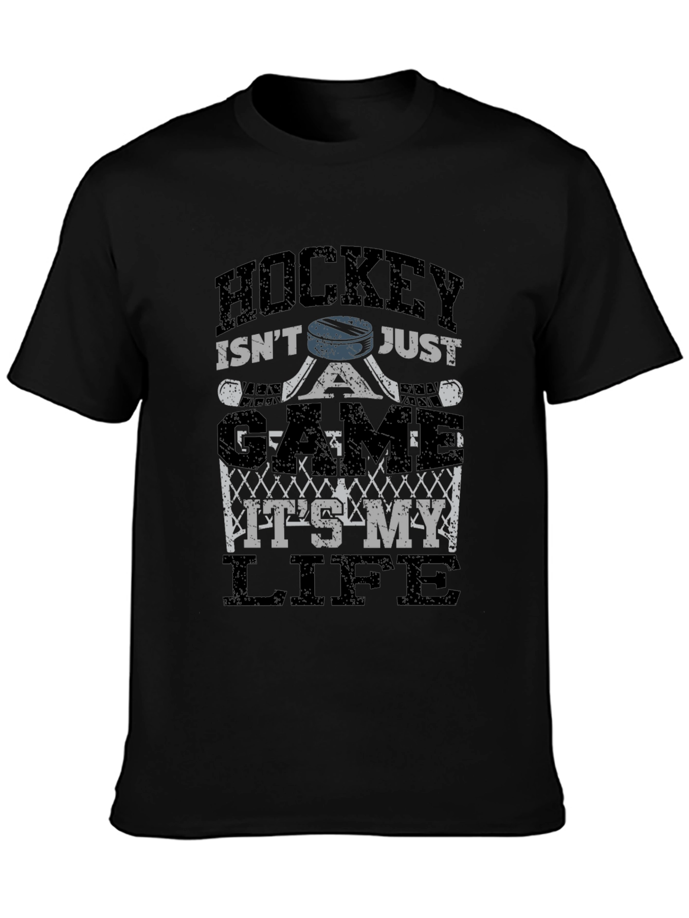 Hockey Is My Life T-Shirt - Black Mens
