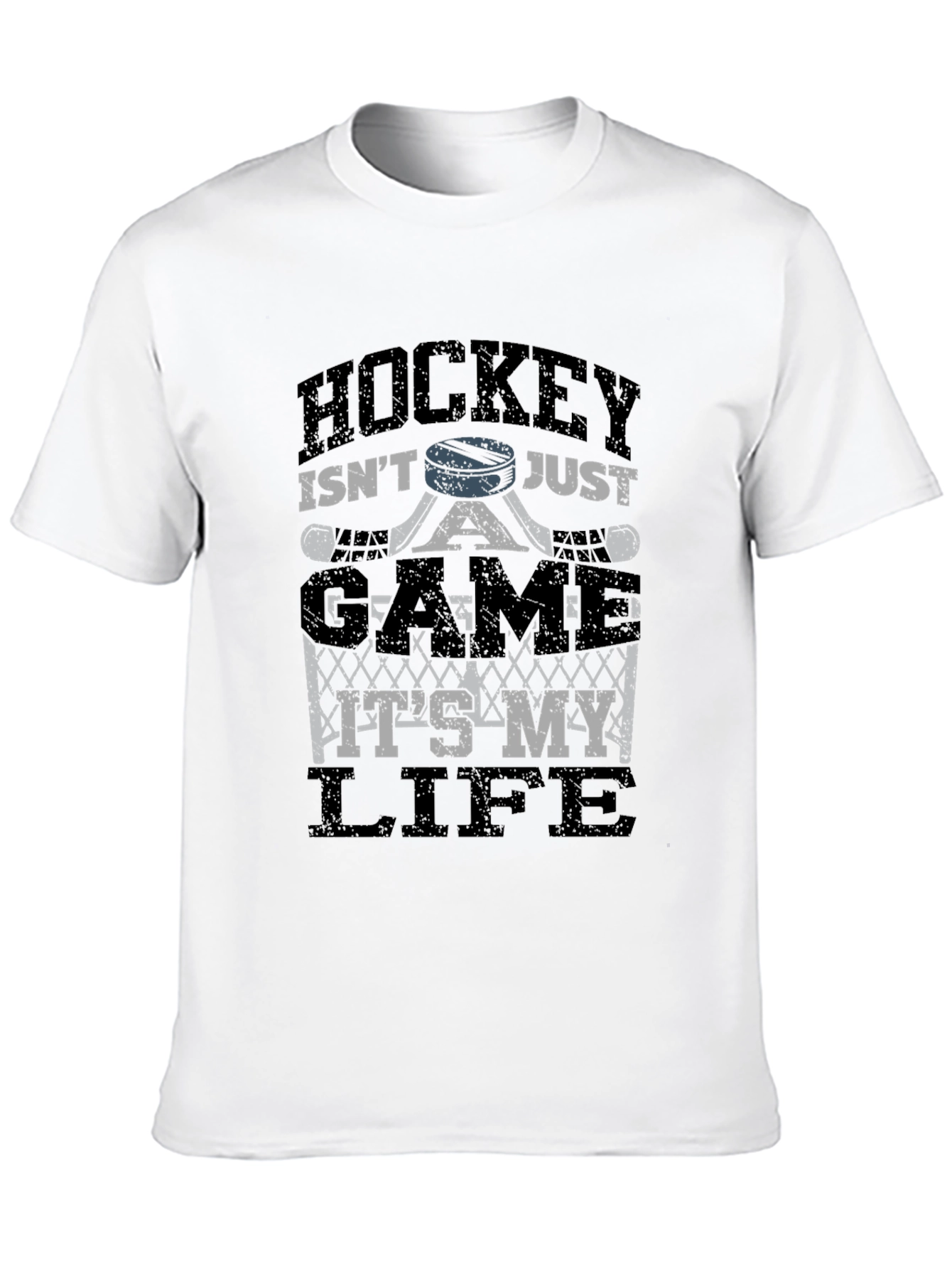 Hockey Is My Life T-Shirt - Black Mens