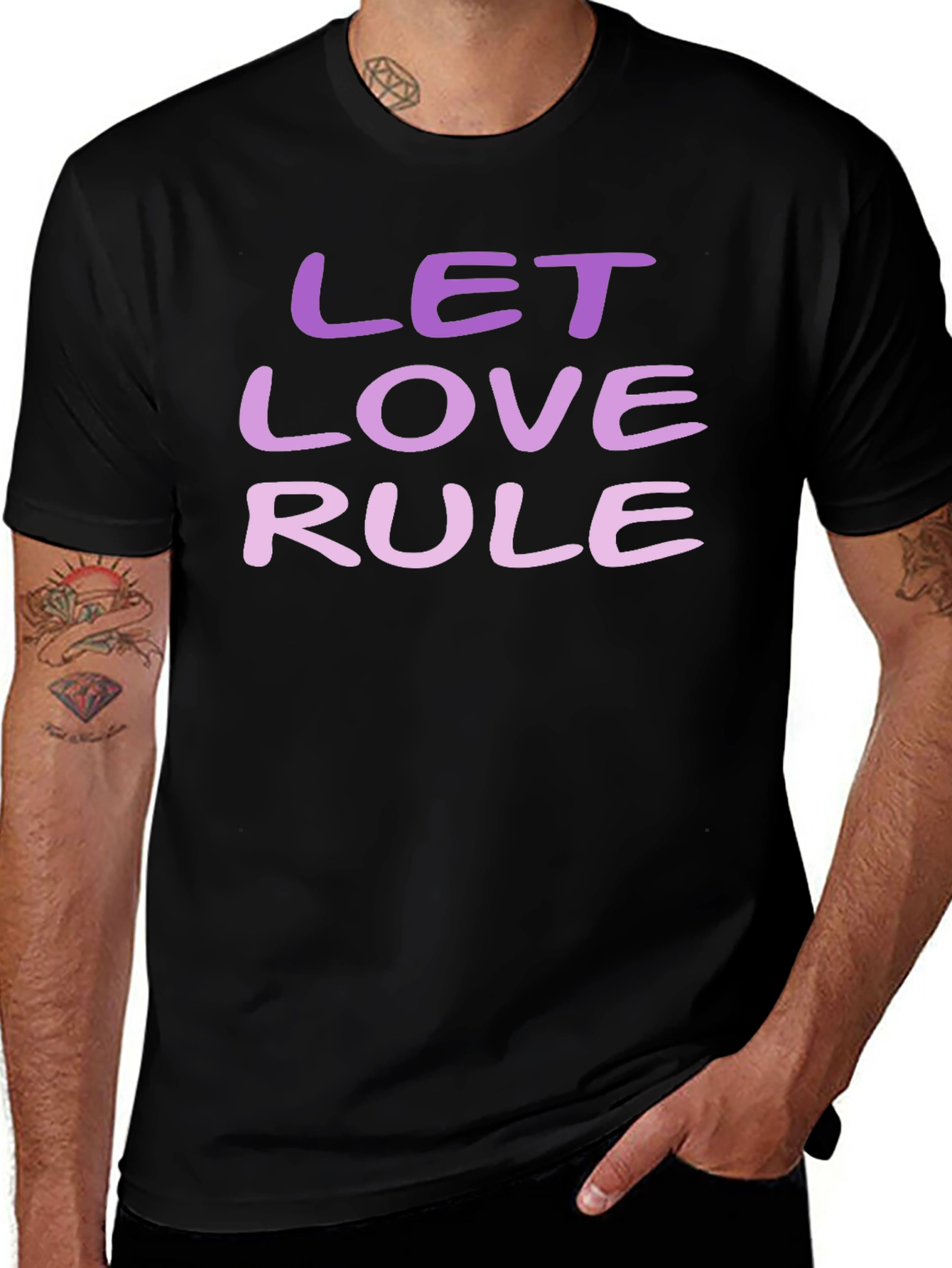 Let Love Rule T-Shirt - Positive Message Tee