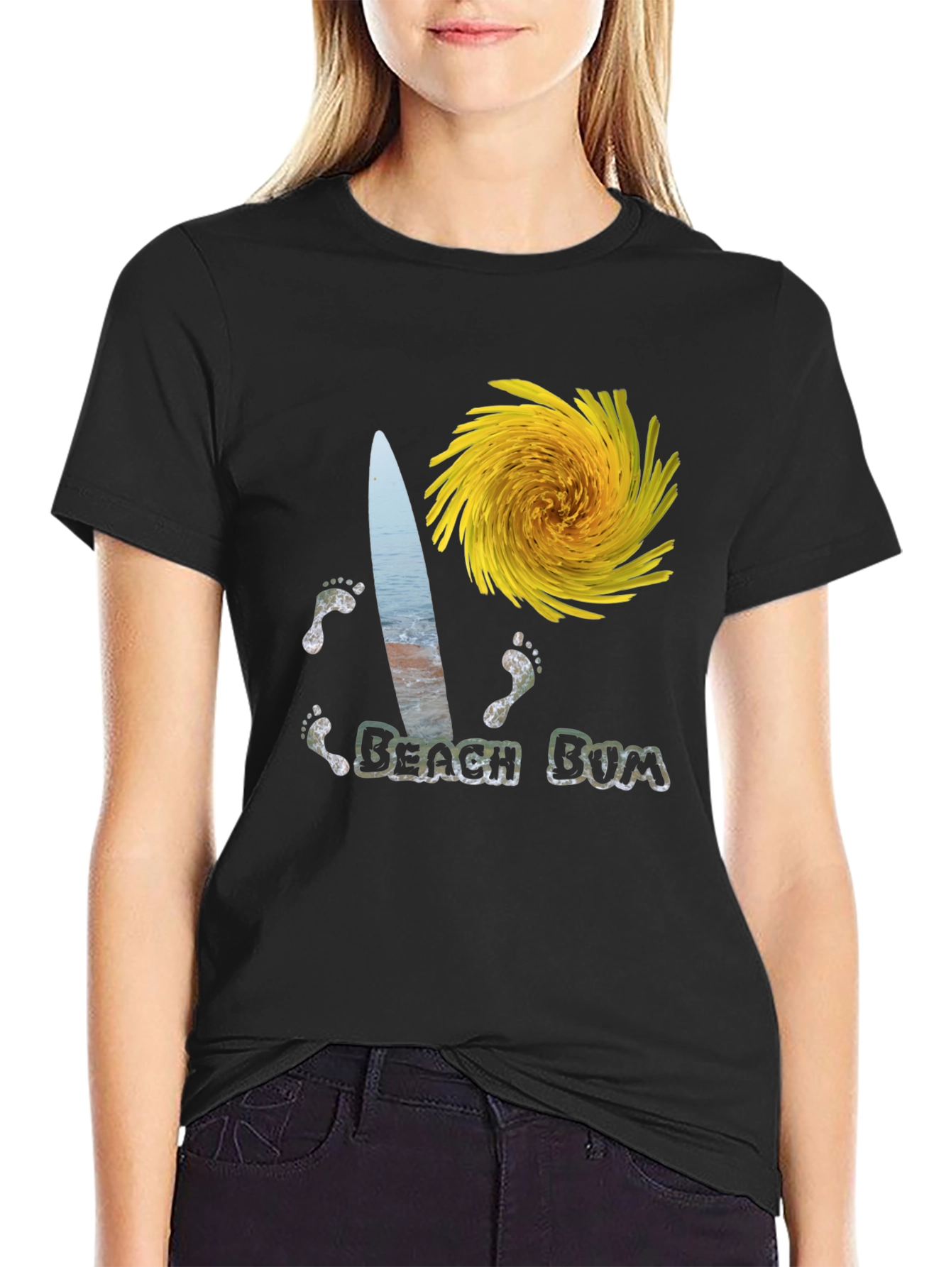 Beach Bum Graphic Tee - Surf Sun and Fun!