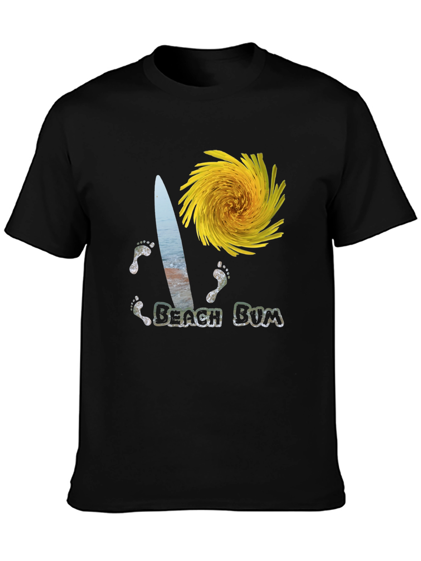 Beach Bum Graphic Tee - Surf Sun and Fun!