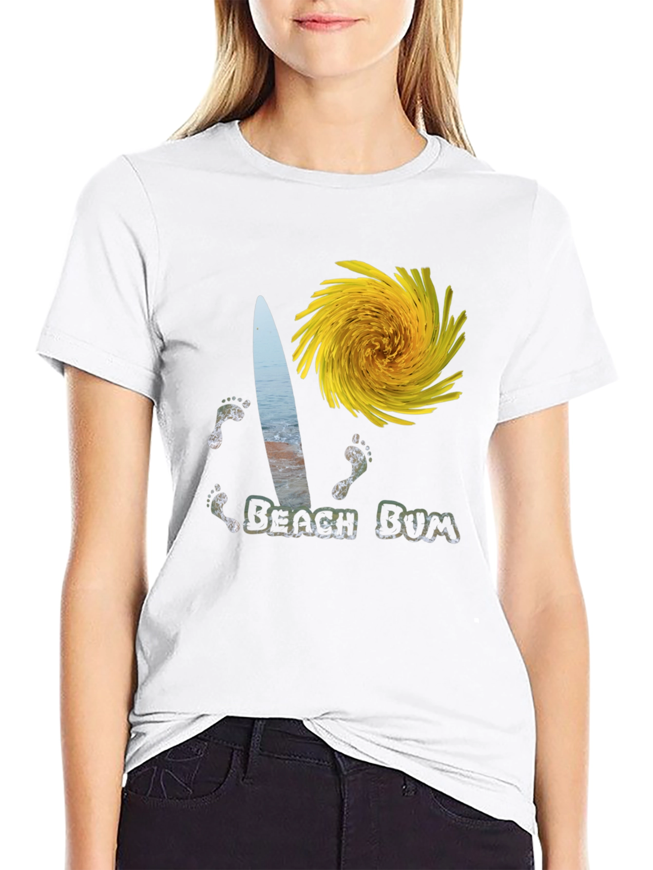 Beach Bum Graphic Tee - Surf Sun and Fun!