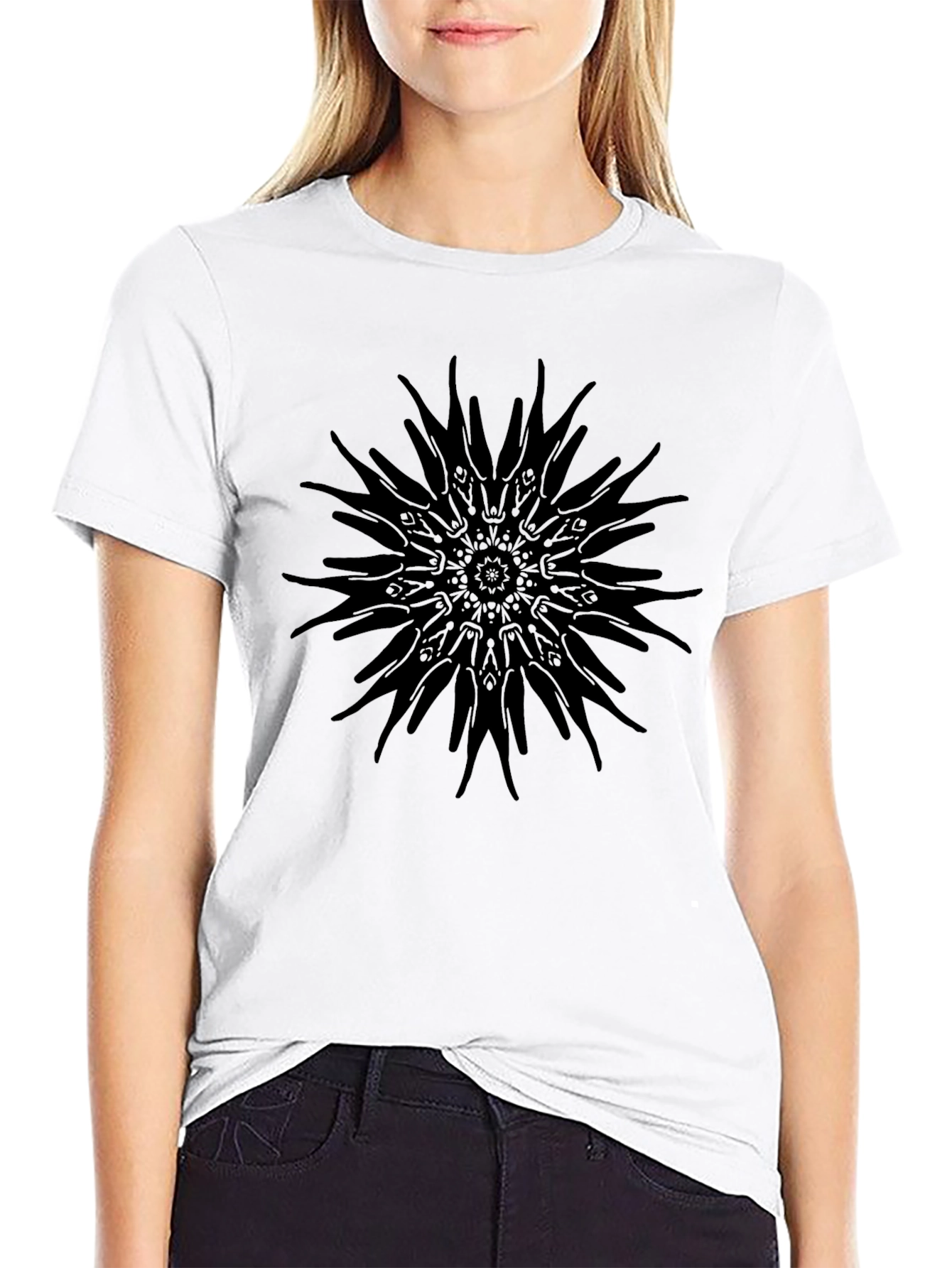 Modern Black Graphic Tee