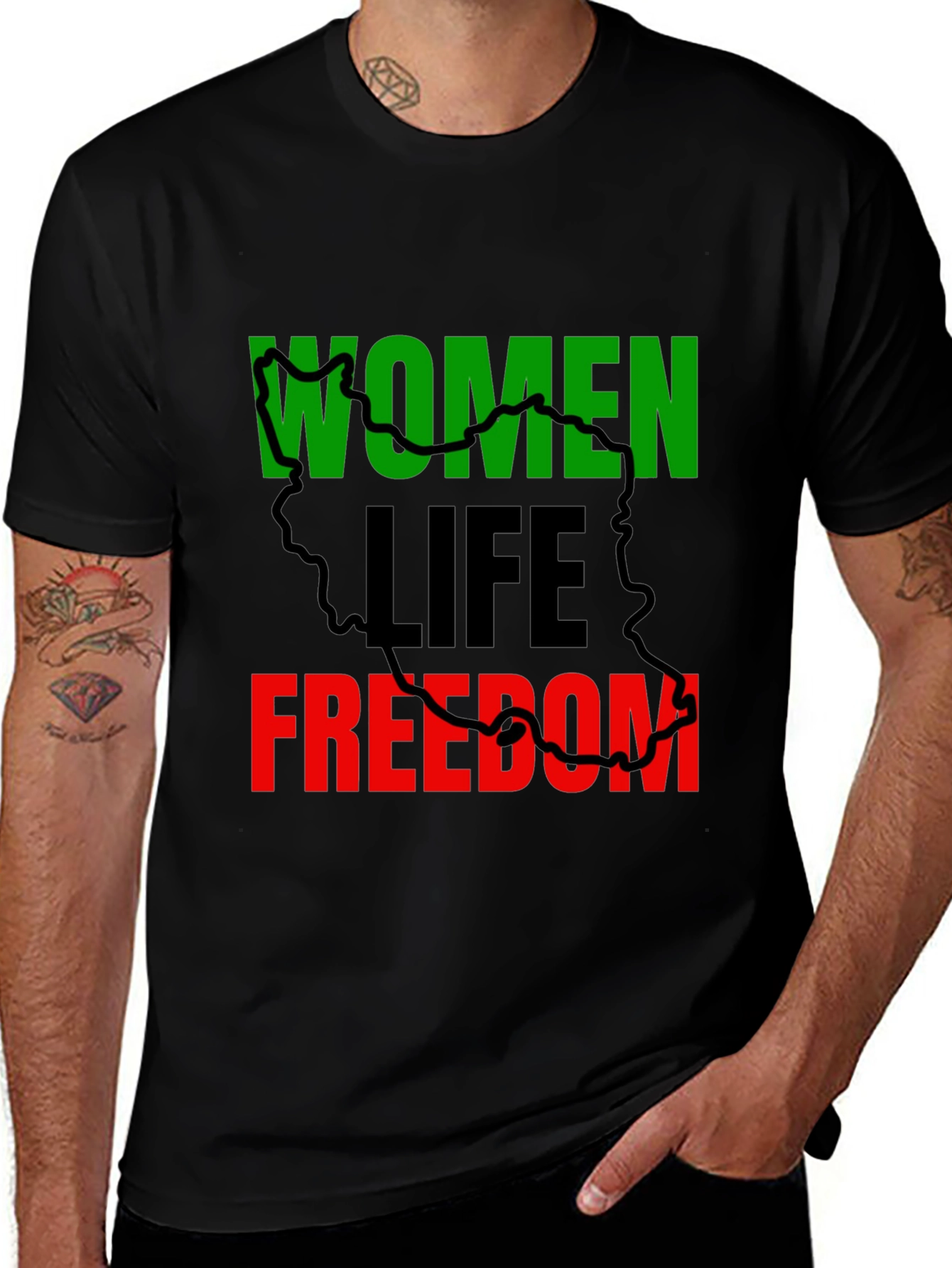 Women Life Freedom T-Shirt - Solidarity Top
