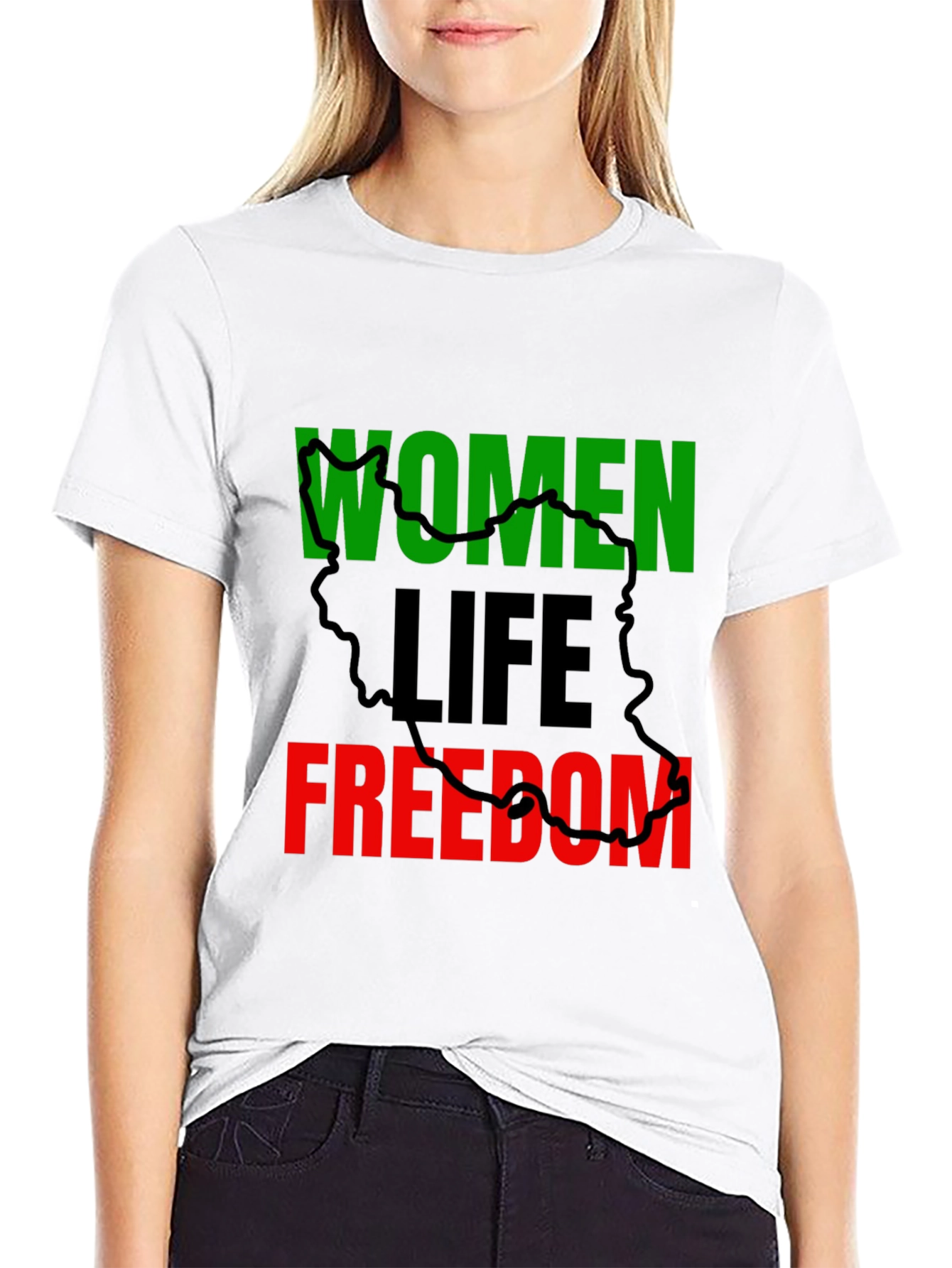 Women Life Freedom T-Shirt - Solidarity Top