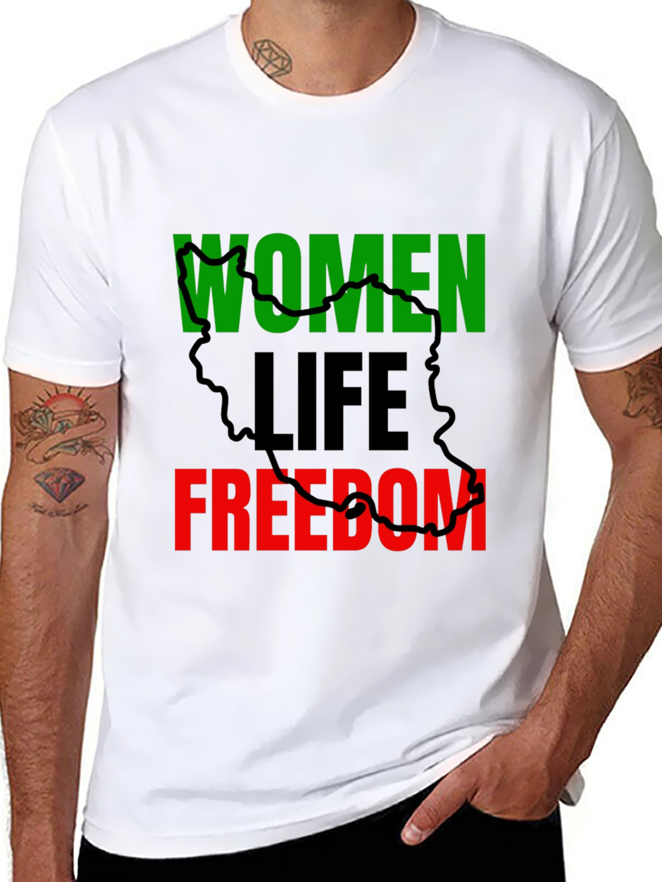 Women Life Freedom T-Shirt - Solidarity Top