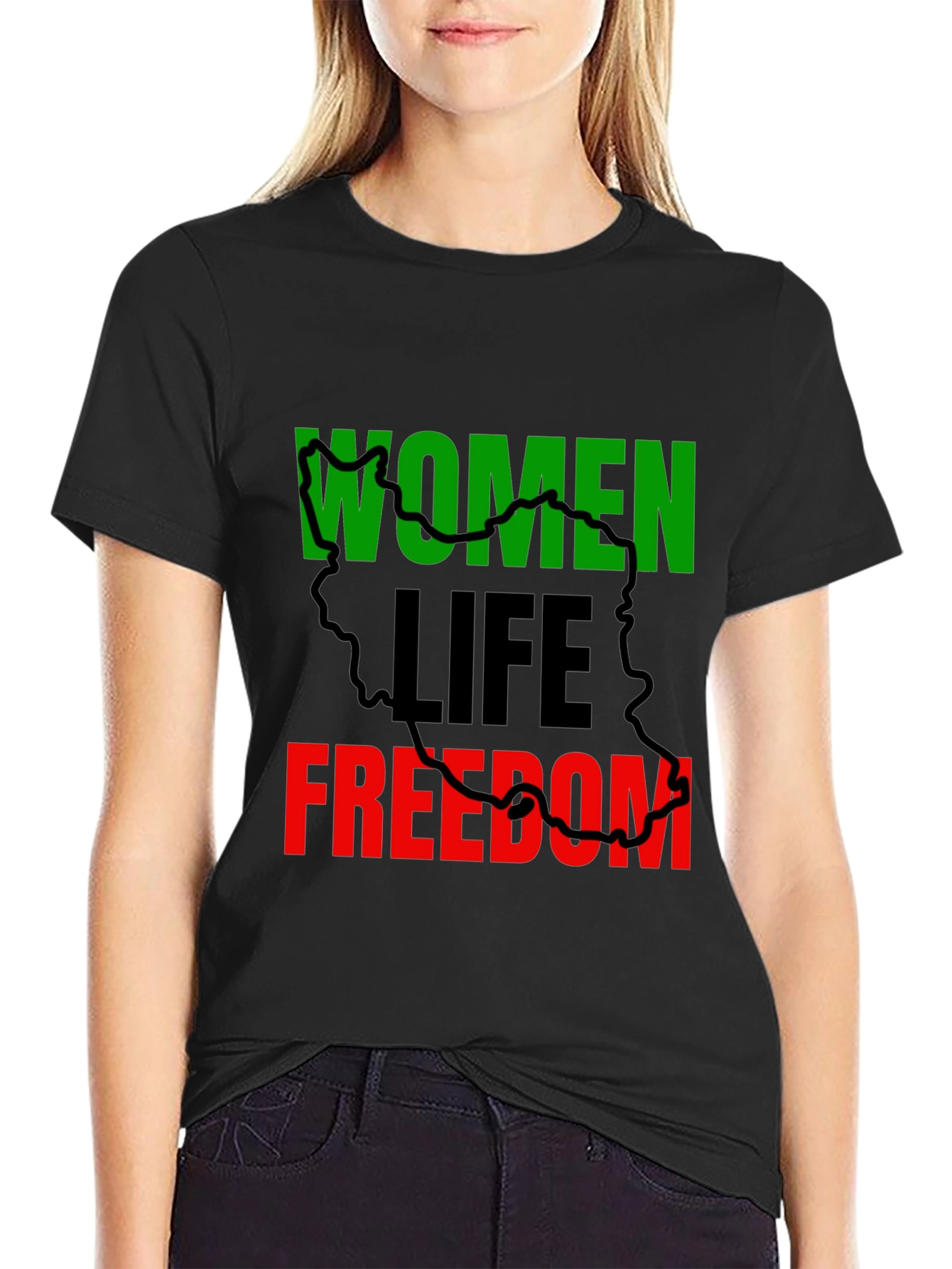 Women Life Freedom T-Shirt - Solidarity Top