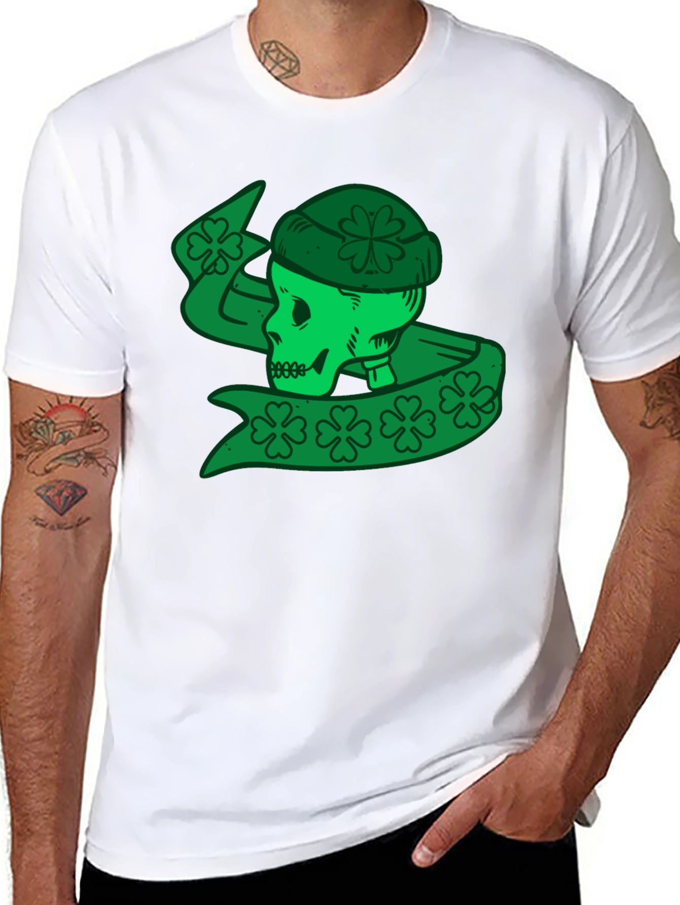 St. Patricks Day Skull T-Shirt