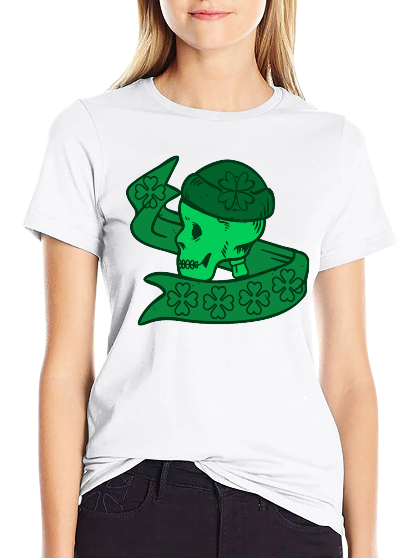 St. Patricks Day Skull T-Shirt