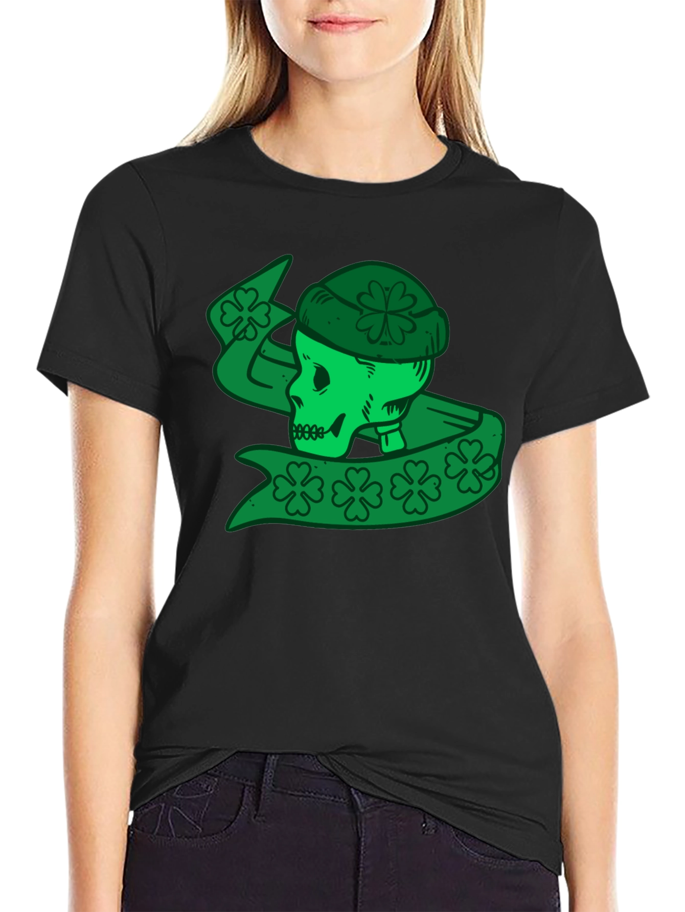 St. Patricks Day Skull T-Shirt