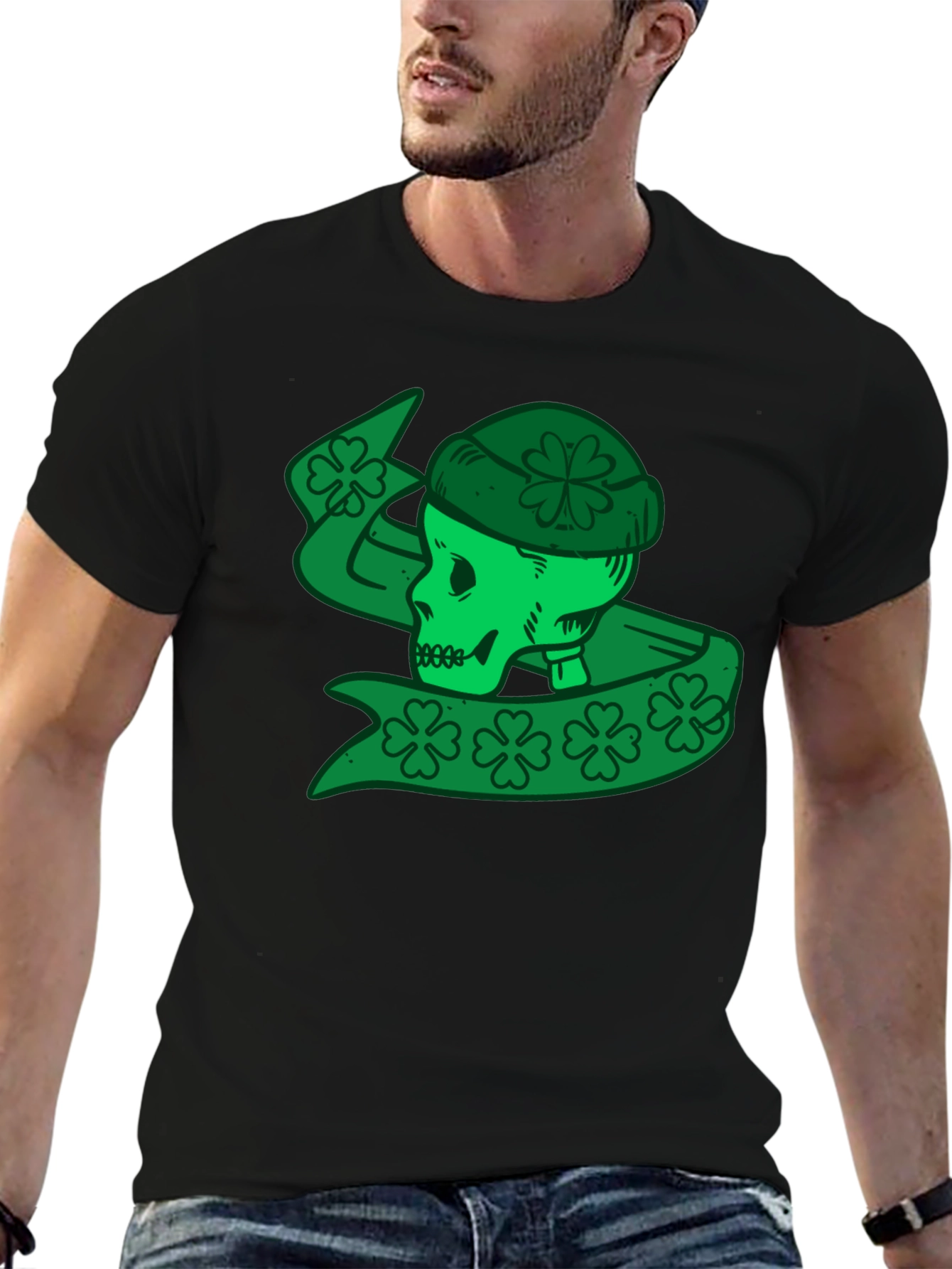 St. Patricks Day Skull T-Shirt
