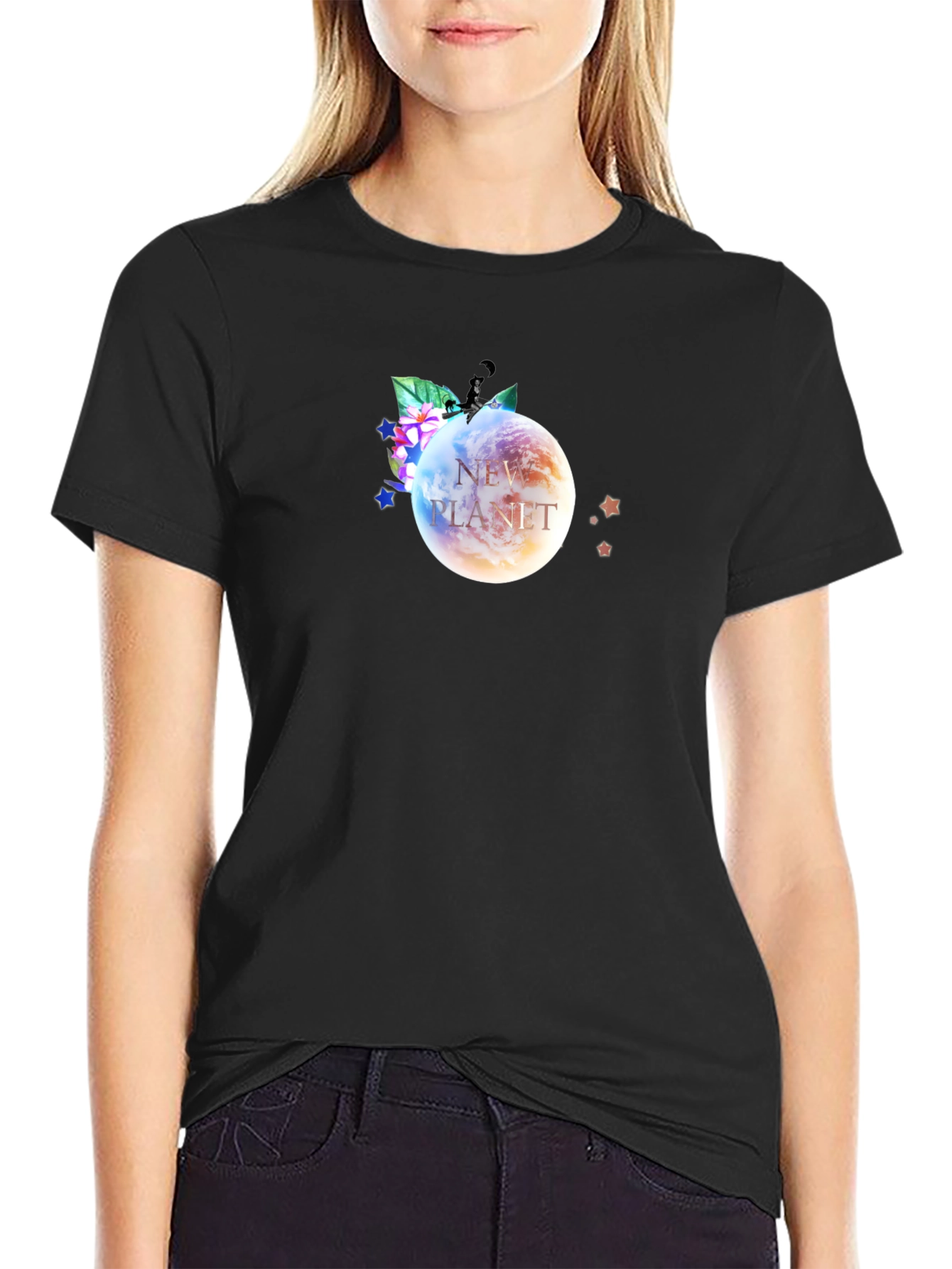New Planet Graphic T-Shirt - Trendy Design