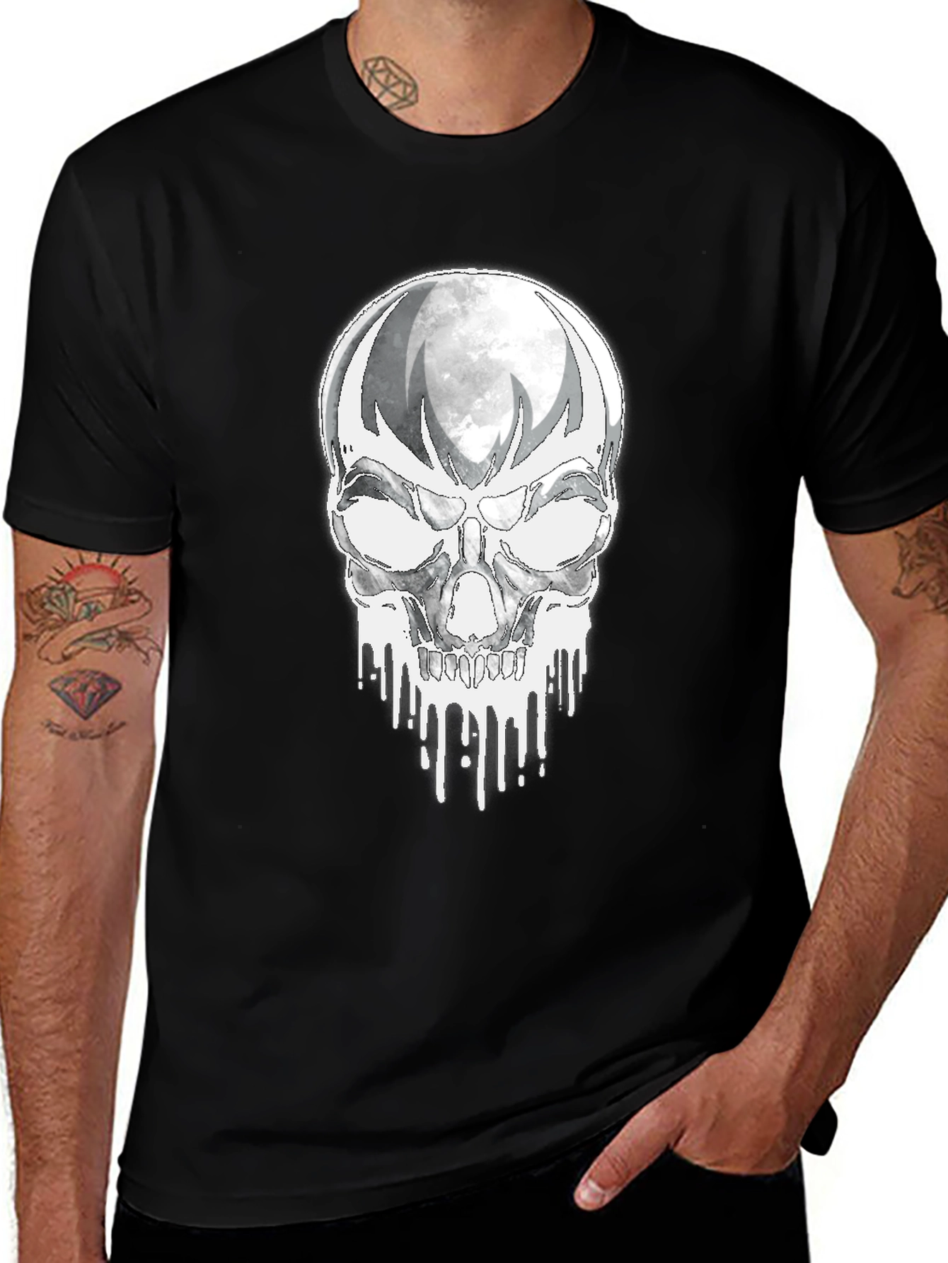 Skull Graphic Black T-Shirt