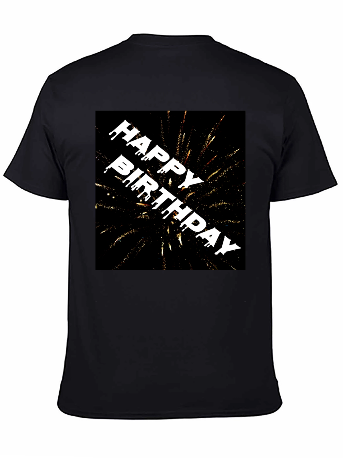 Happy Birthday Fireworks Graphic Tee