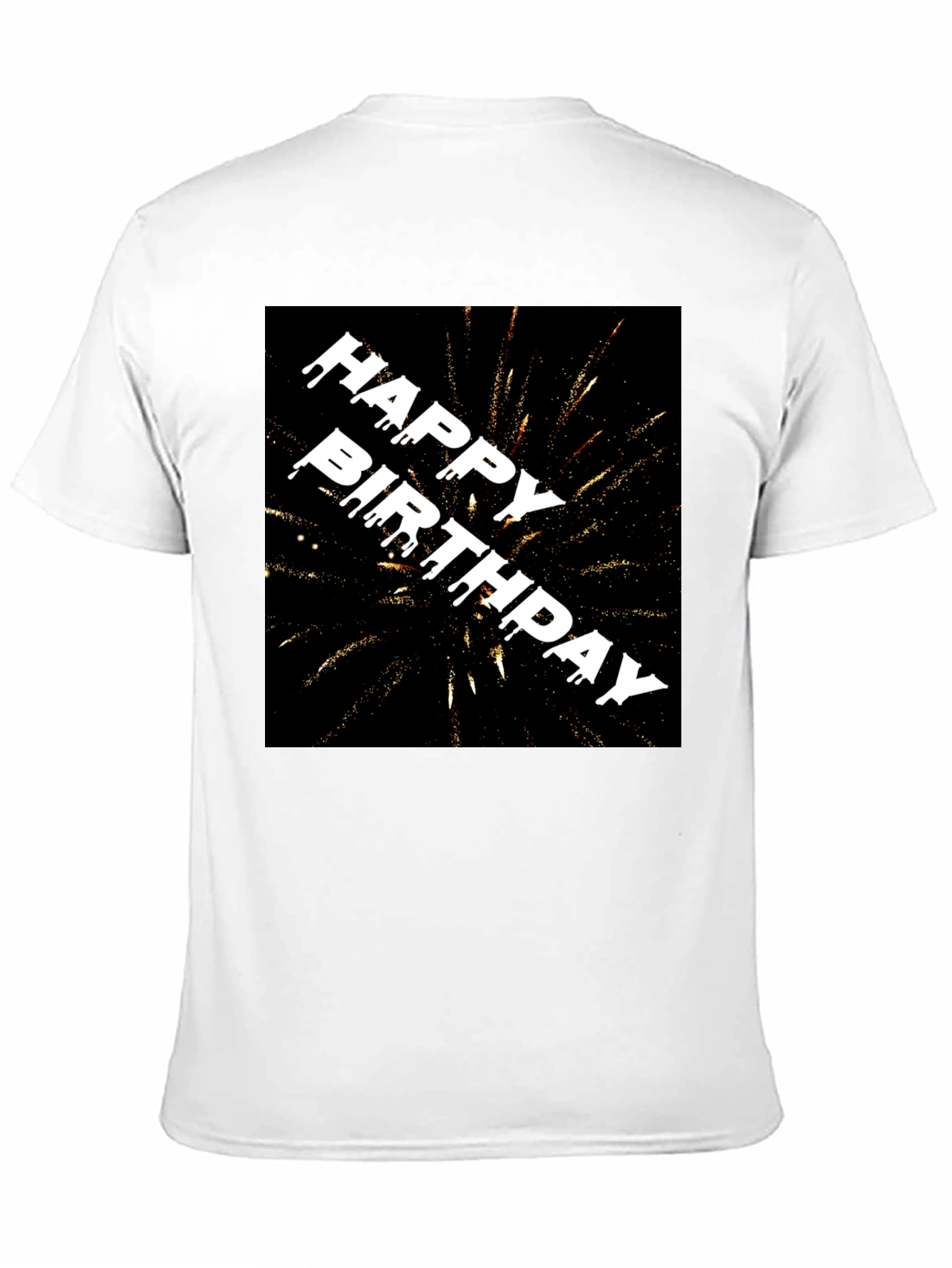 Happy Birthday Fireworks Graphic Tee