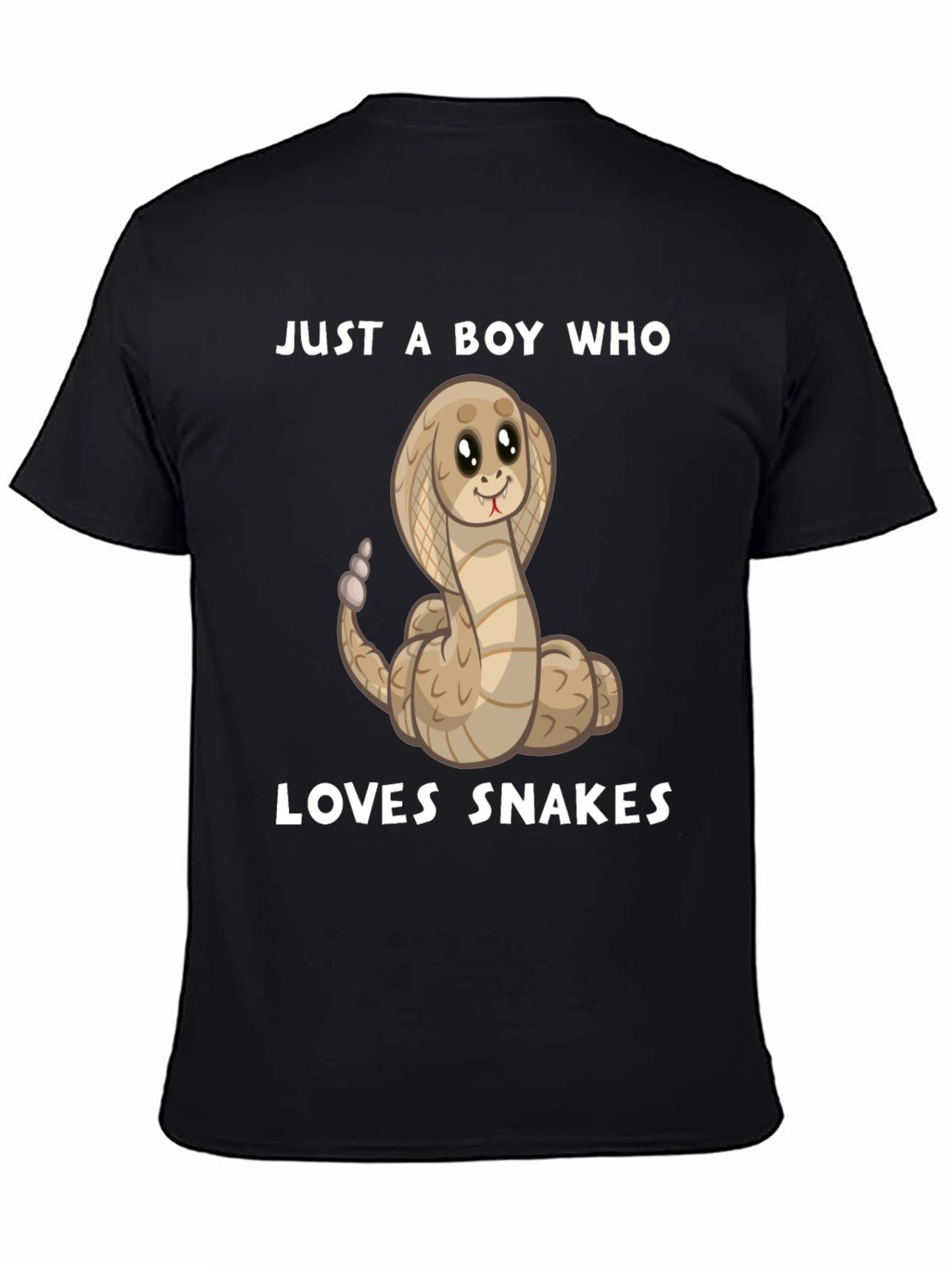 Boys Snake Lover T-Shirt - Cute Cartoon Cobra