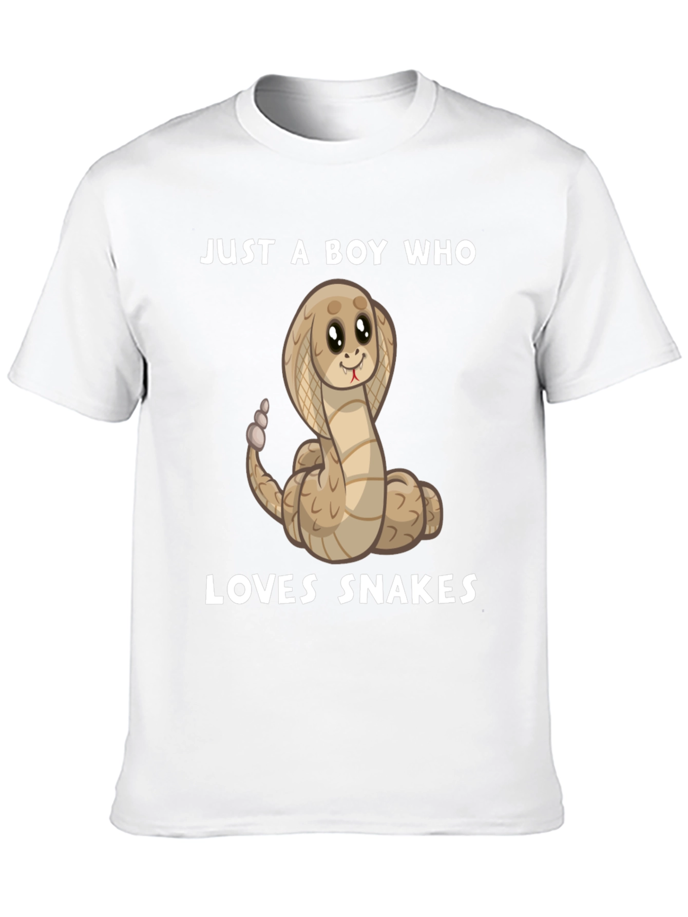 Boys Snake Lover T-Shirt - Cute Cartoon Cobra
