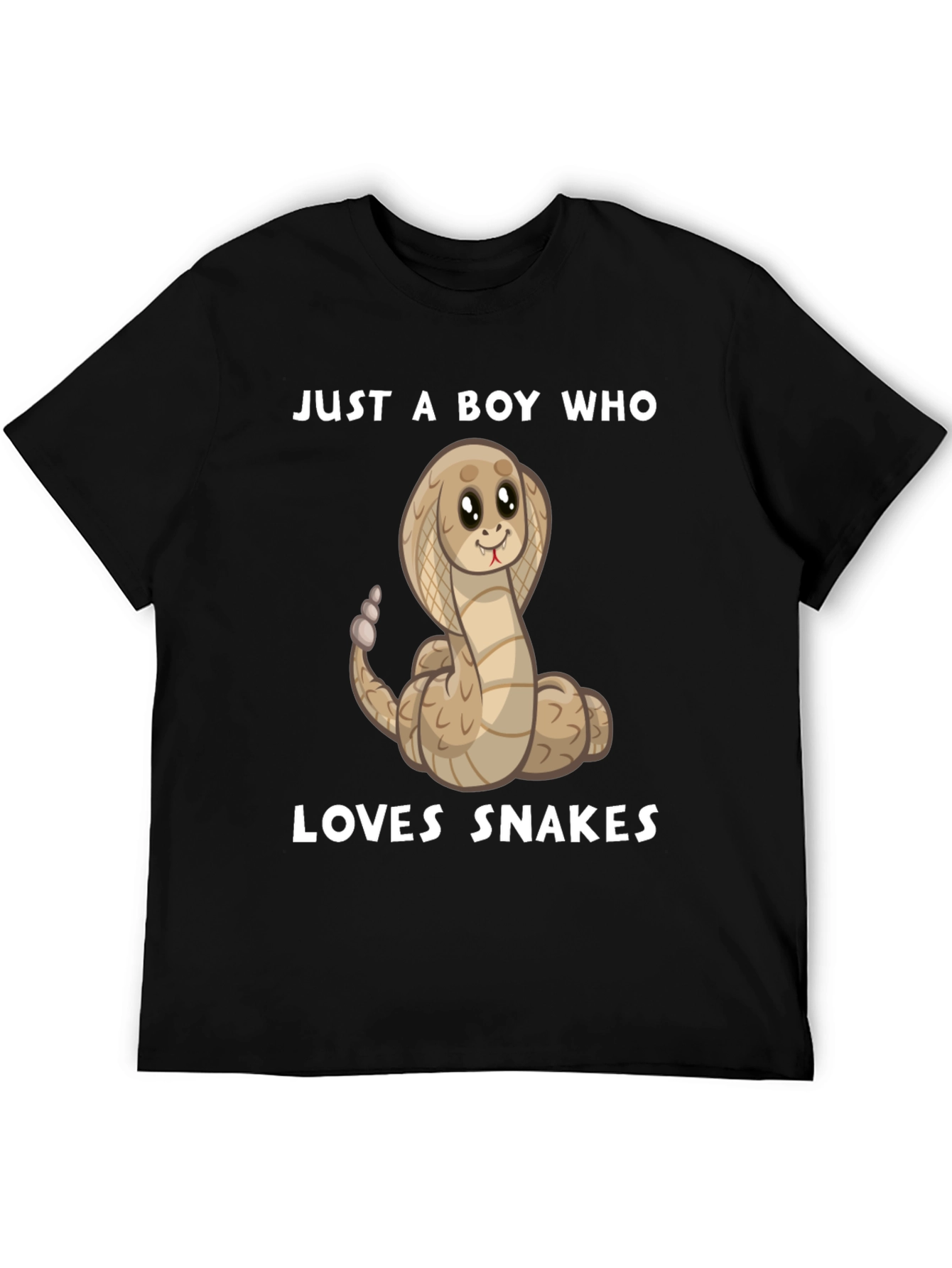 Boys Snake Lover T-Shirt - Cute Cartoon Cobra