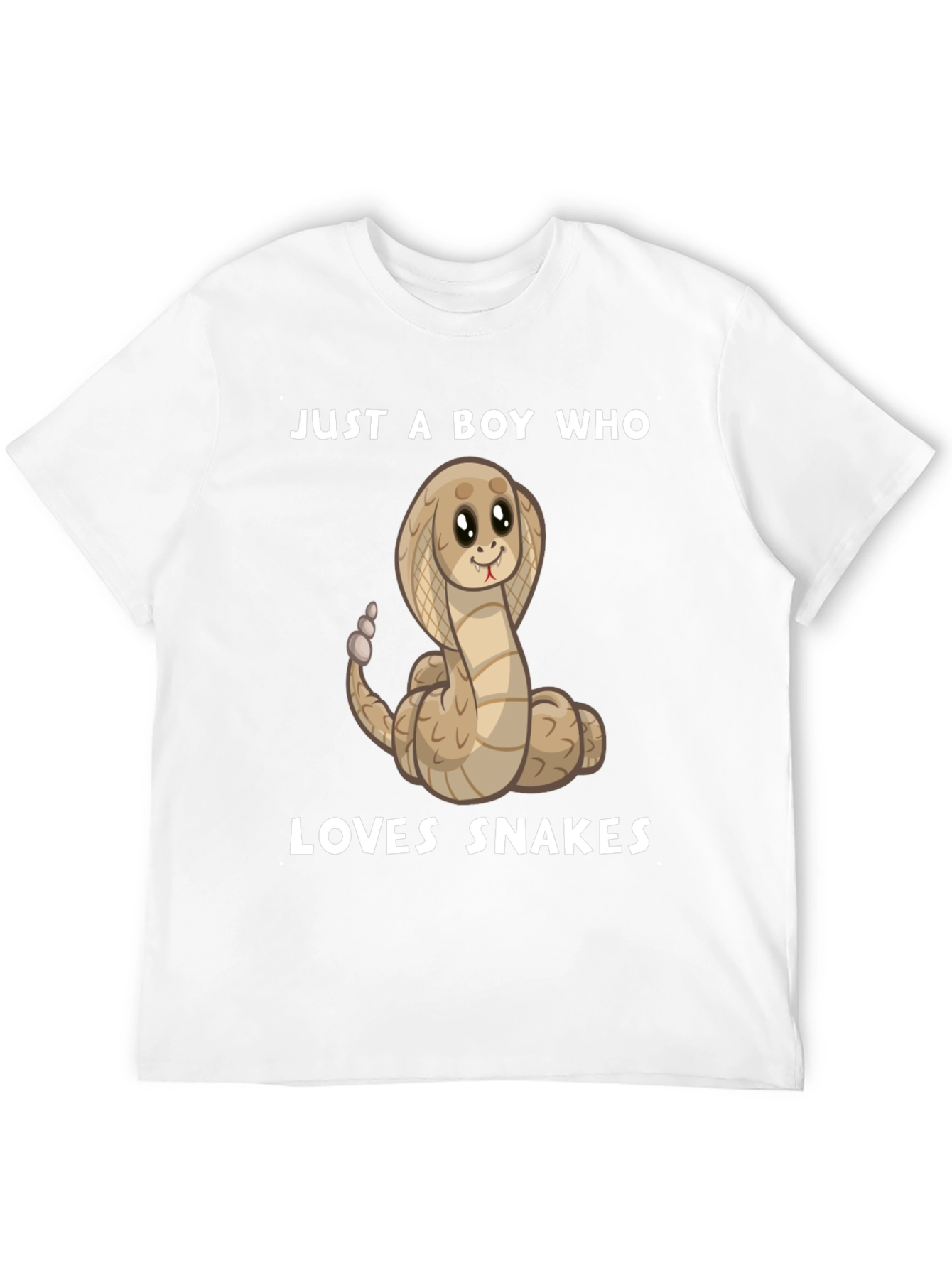 Boys Snake Lover T-Shirt - Cute Cartoon Cobra
