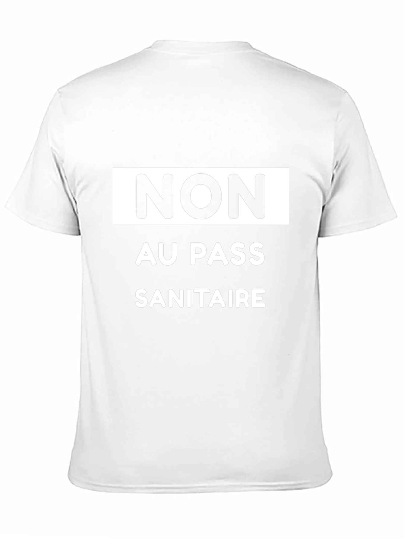 Non Au Pass Sanitaire Black Graphic Tee