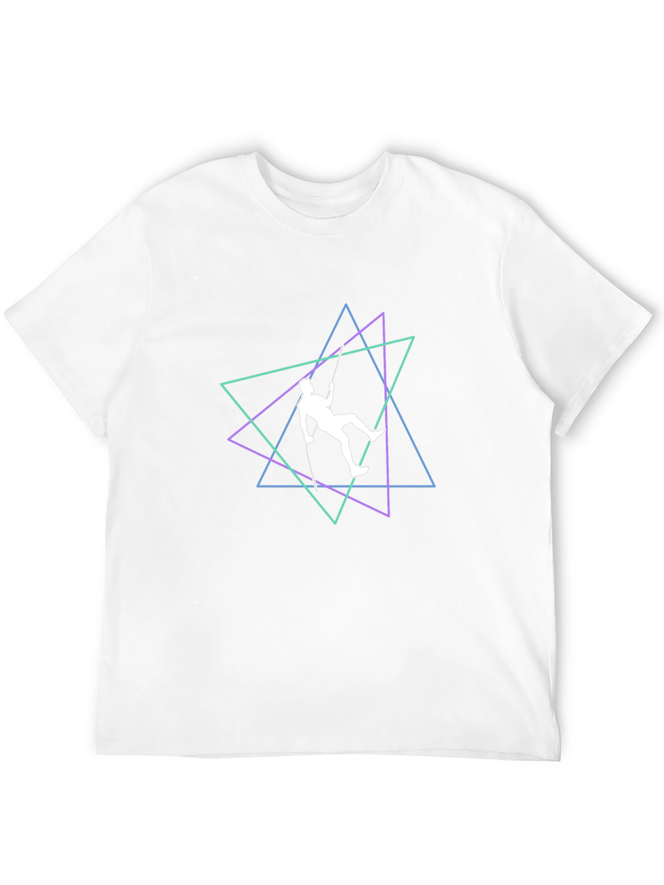 Climbing Triangle Graphic Tee - Black
