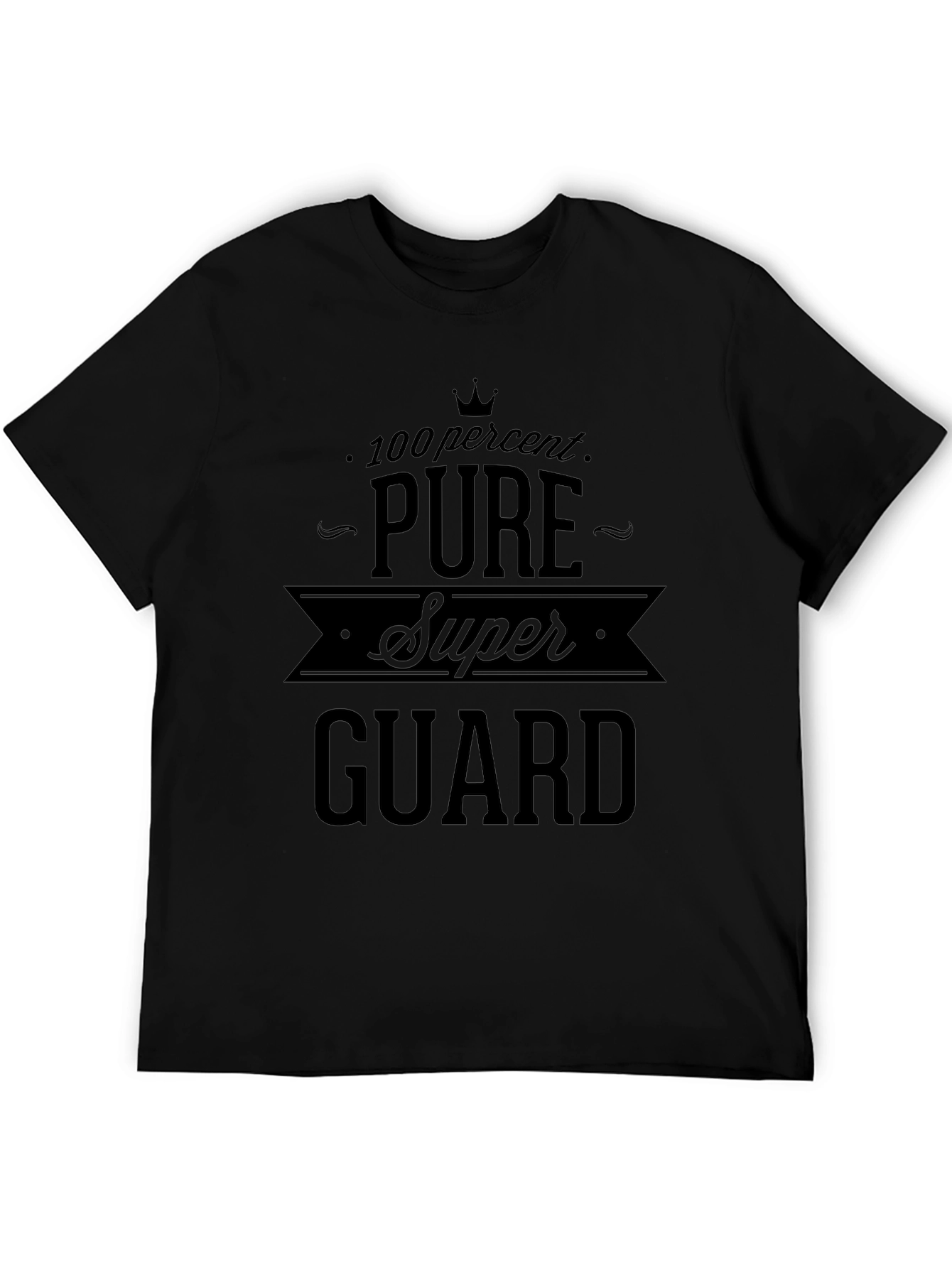 100% Pure Super Guard Black Graphic T-Shirt