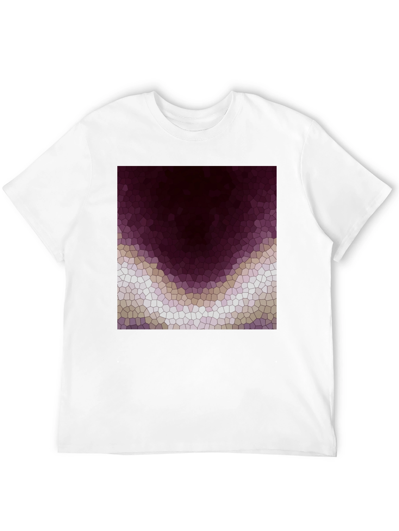 Abstract Mosaic Graphic Tee - Modern Art T-Shirt
