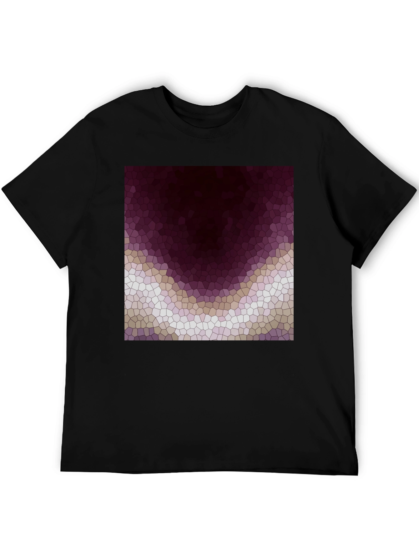 Abstract Mosaic Graphic Tee - Modern Art T-Shirt