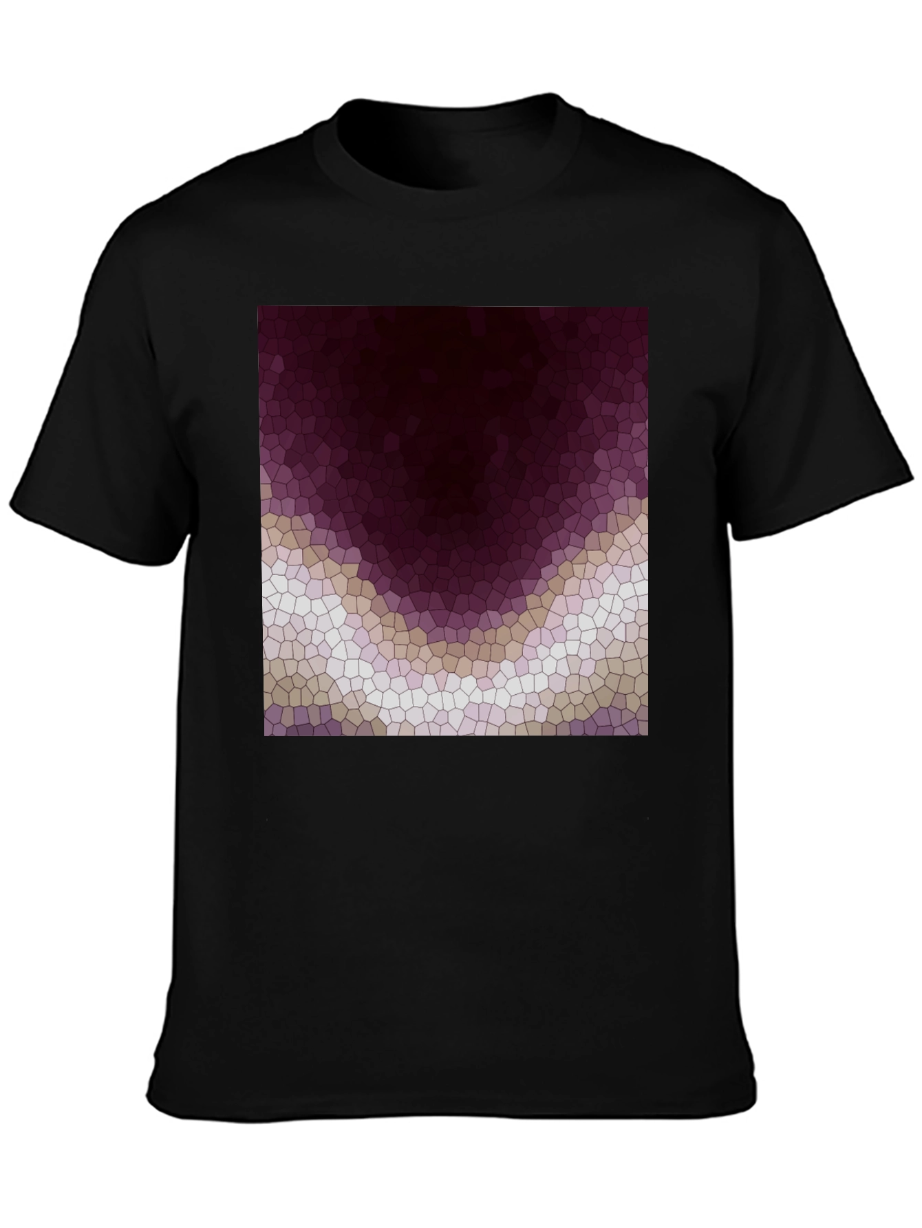 Abstract Mosaic Graphic Tee - Modern Art T-Shirt