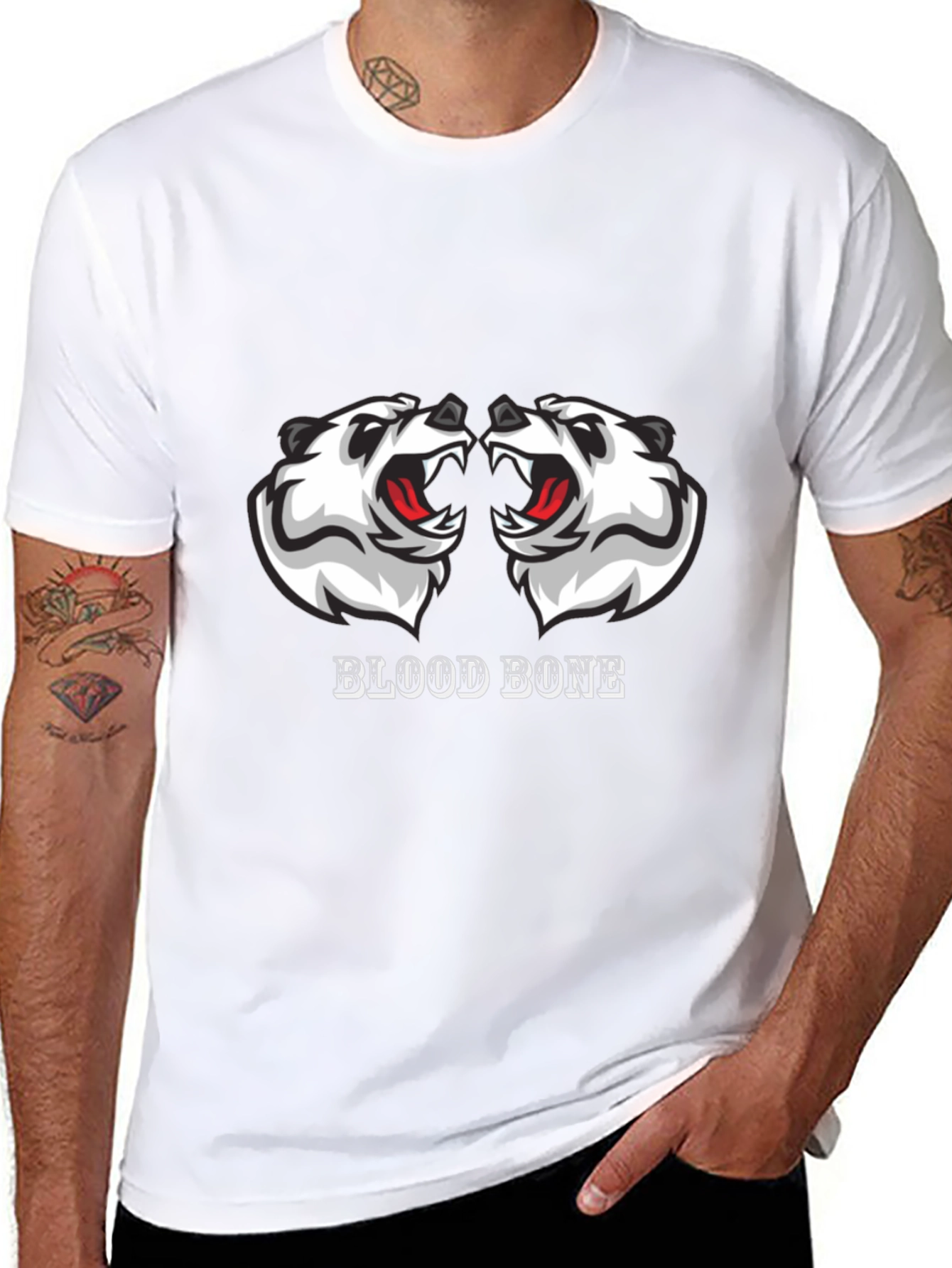 Blood Bone Graphic Tee - Black