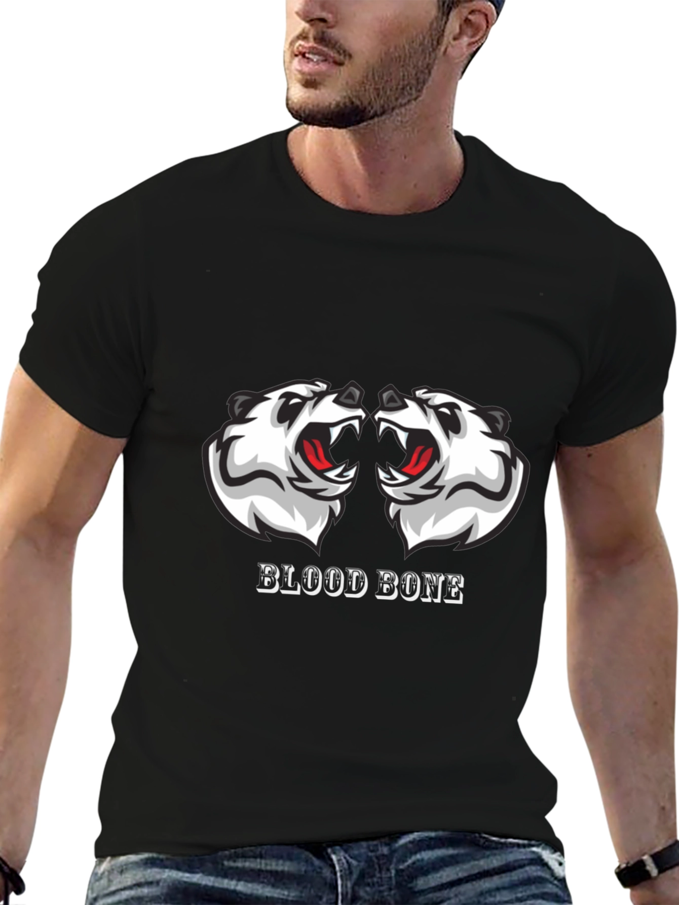 Blood Bone Graphic Tee - Black