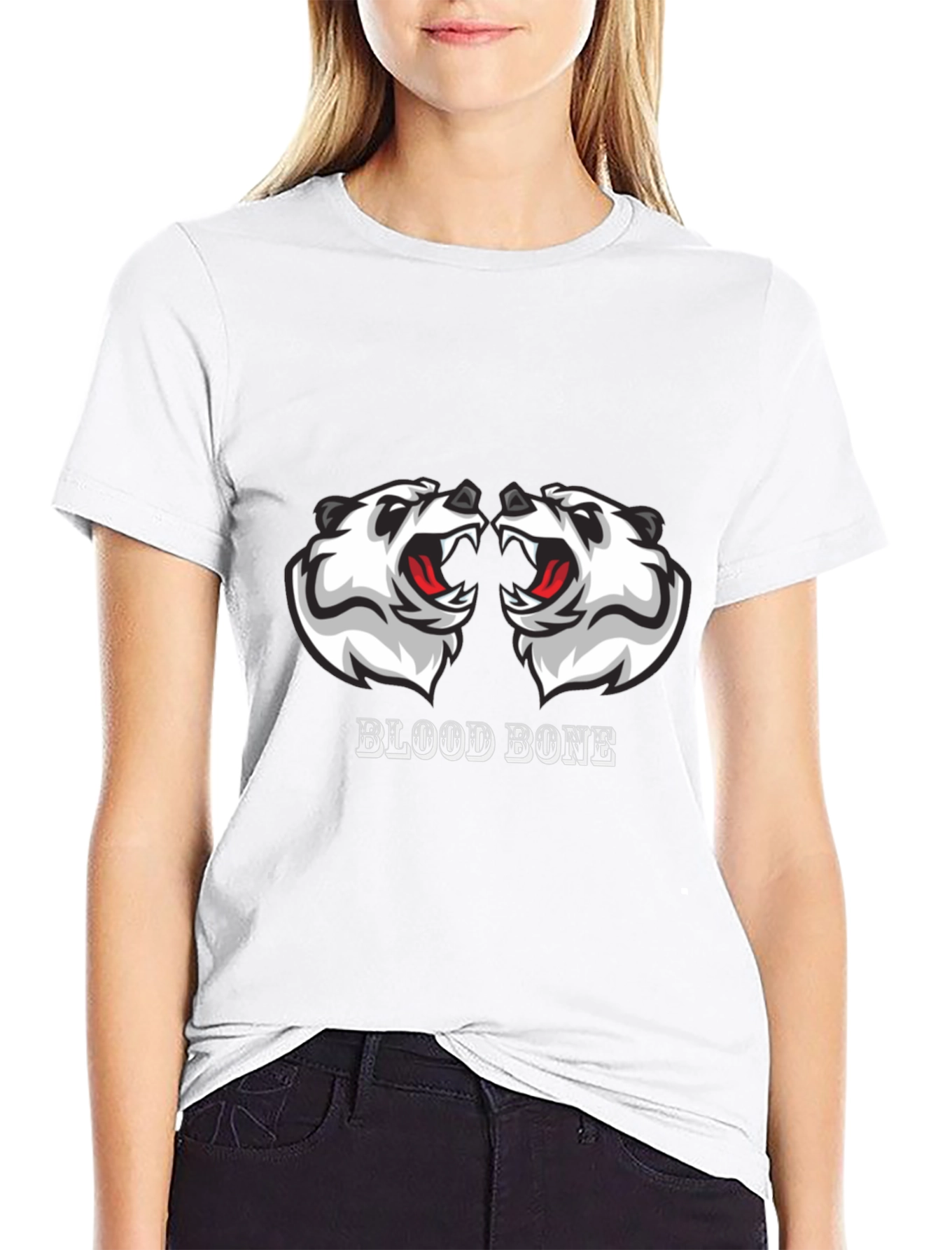 Blood Bone Graphic Tee - Black