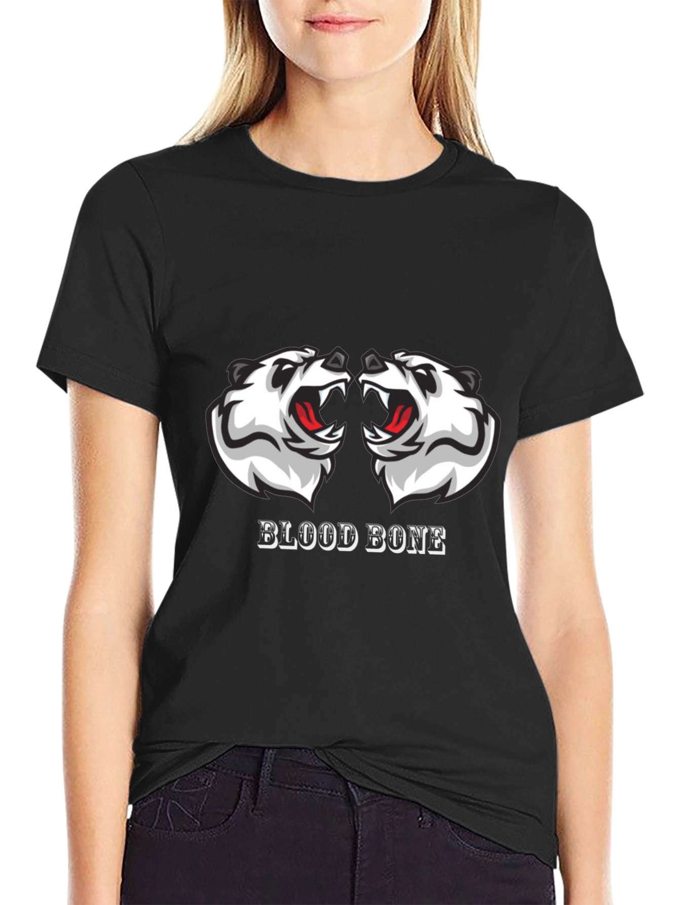 Blood Bone Graphic Tee - Black
