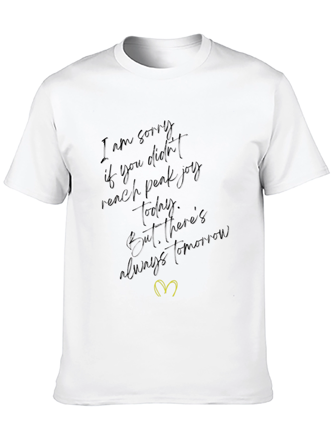 Inspirational Graphic Tee - Always Tomorrow Black T-Shirt