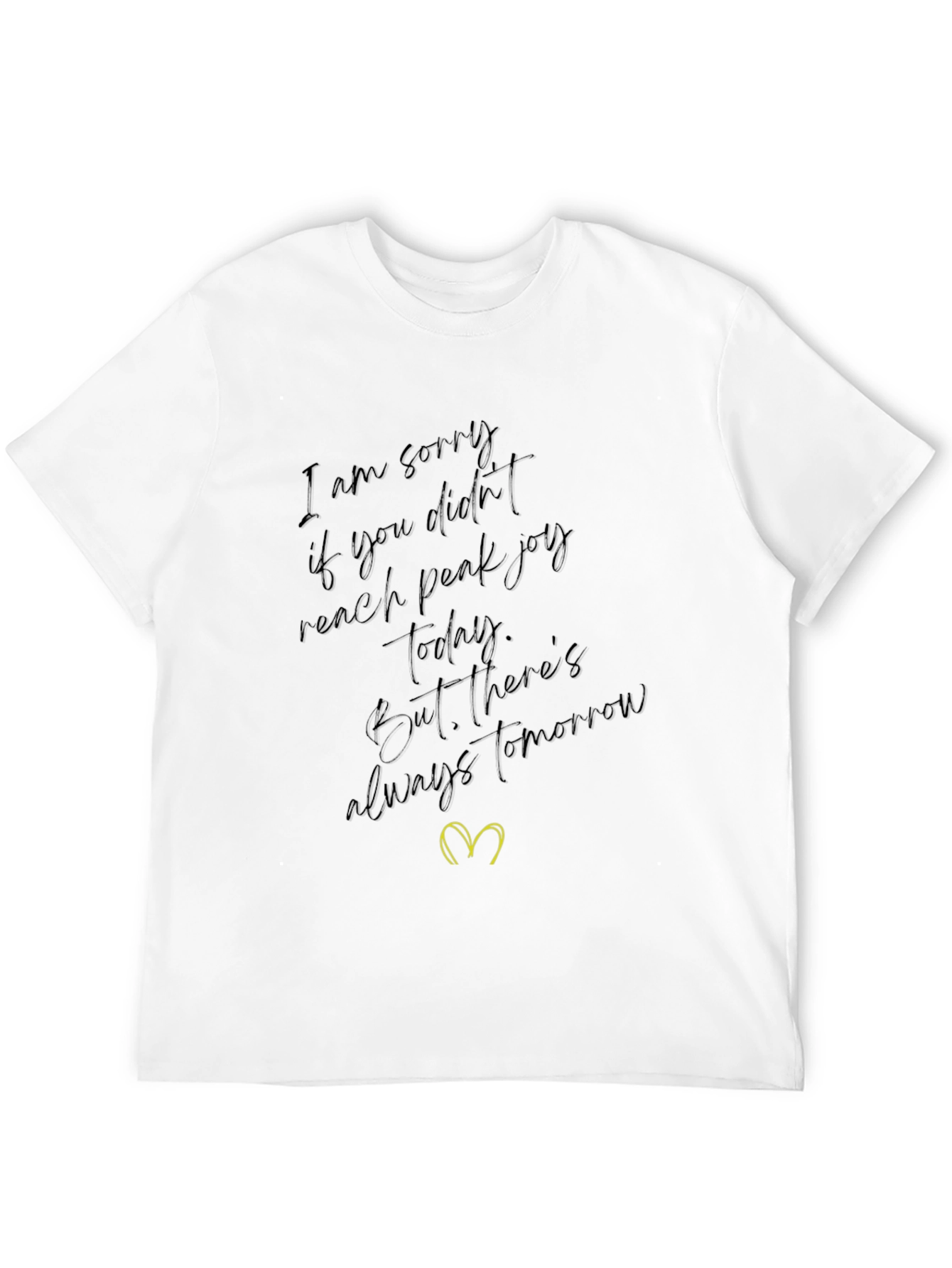 Inspirational Graphic Tee - Always Tomorrow Black T-Shirt
