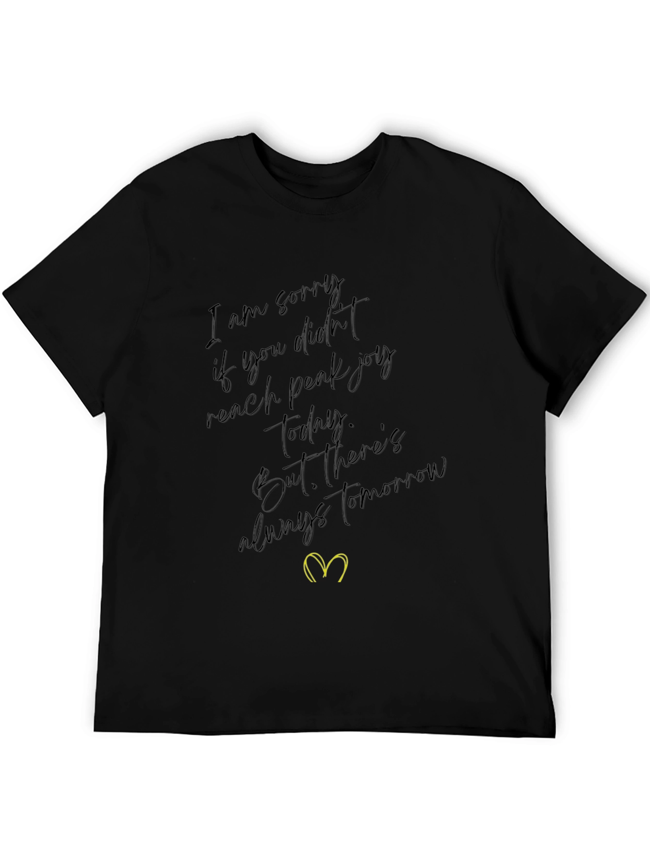 Inspirational Graphic Tee - Always Tomorrow Black T-Shirt