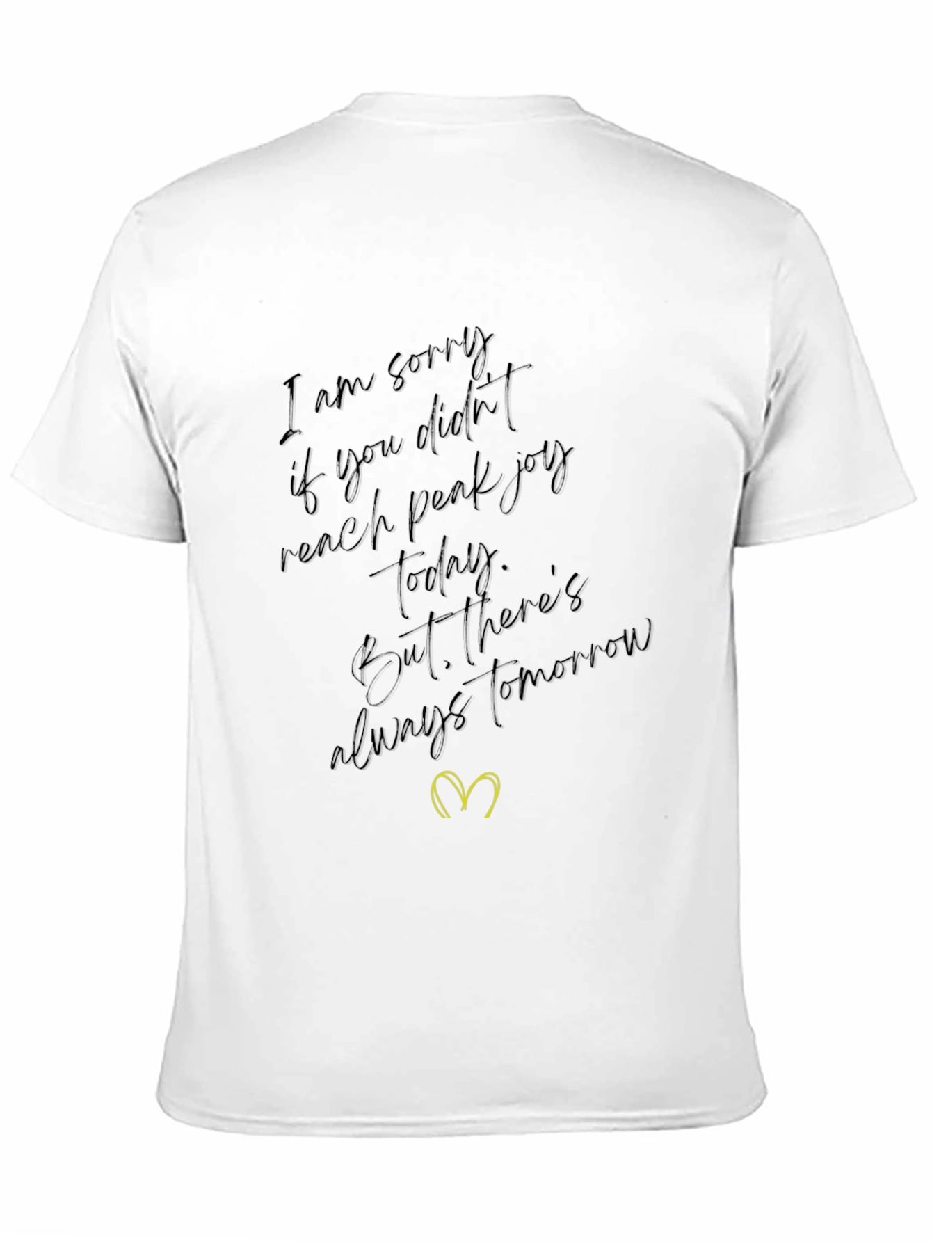 Inspirational Graphic Tee - Always Tomorrow Black T-Shirt