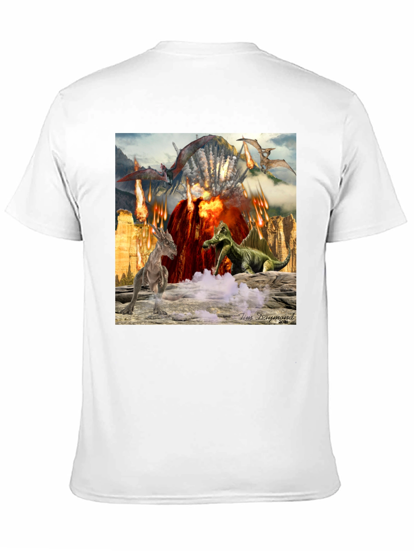 Volcano Dinosaur Graphic Tee