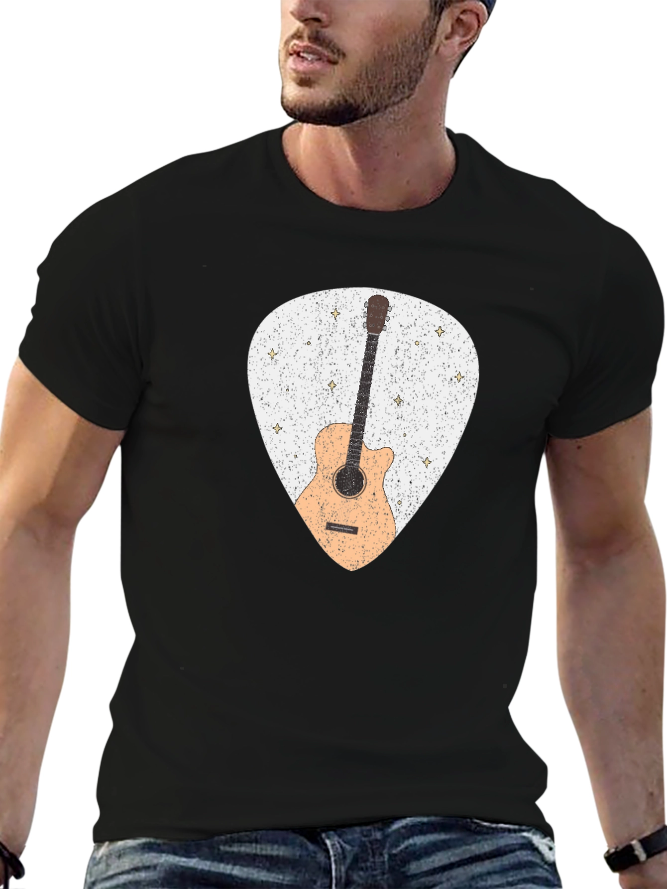 Guitar Pick T-Shirt - Musician Style