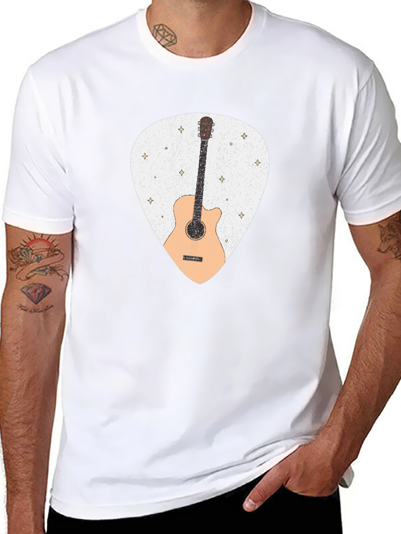 Guitar Pick T-Shirt - Musician Style