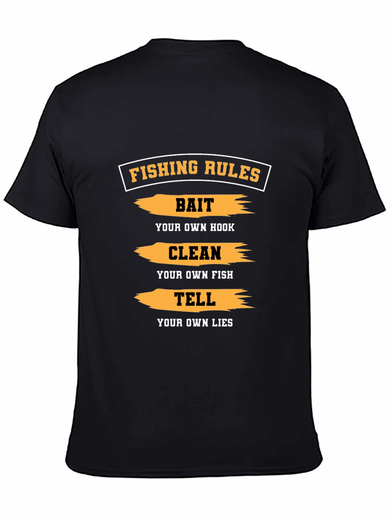 Fishing Rules Graphic Tee - Bait Clean Tell