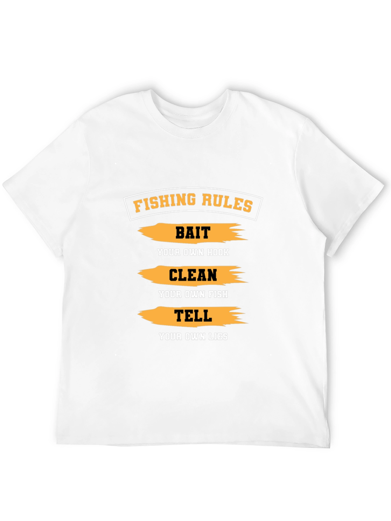 Fishing Rules Graphic Tee - Bait Clean Tell